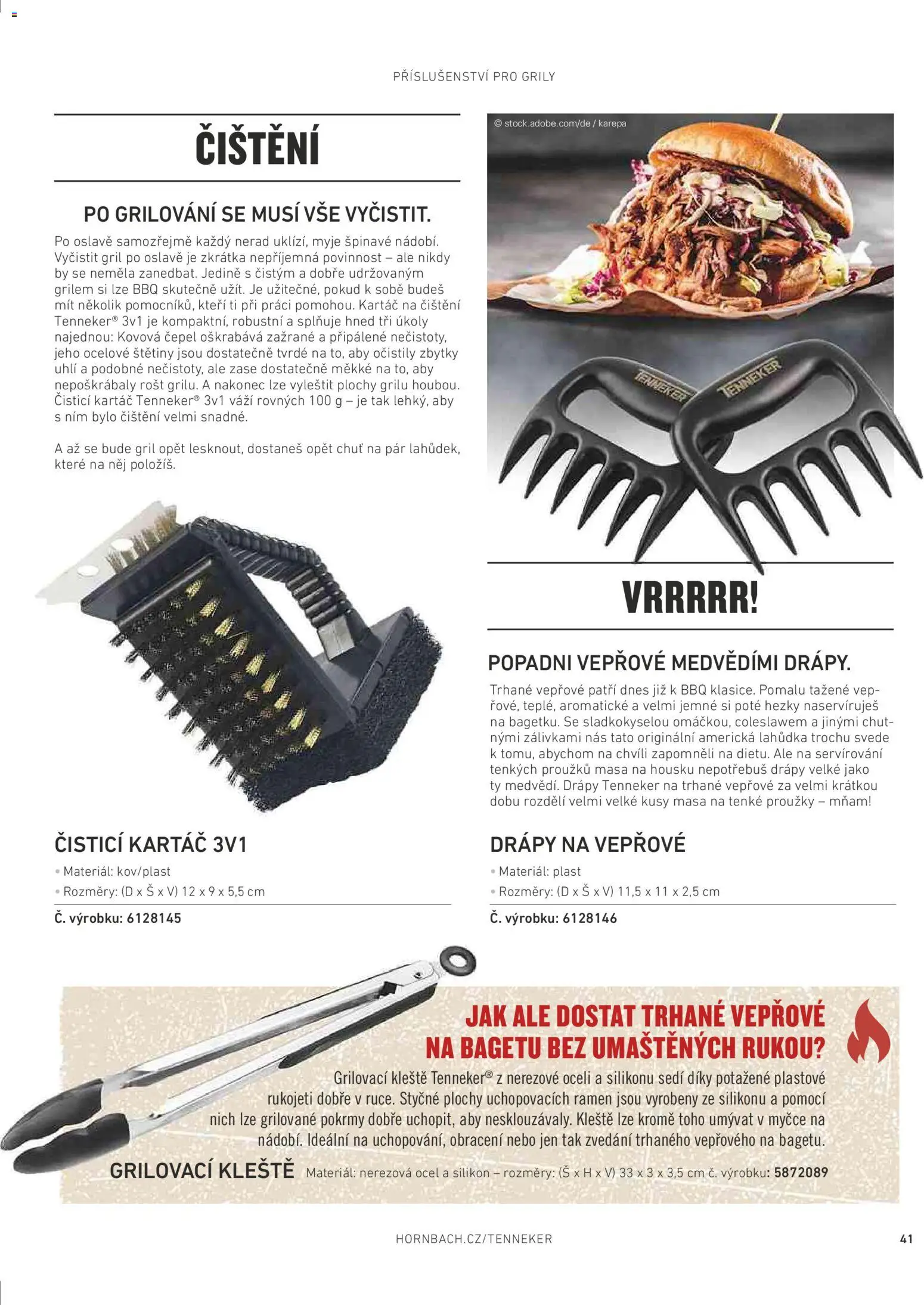 HORNBACH leták - Magazín o grilování od 01.01.2026 | Strana: 41 | Produkty: Grilování, Trhané vepřové, Silikon, Rošt