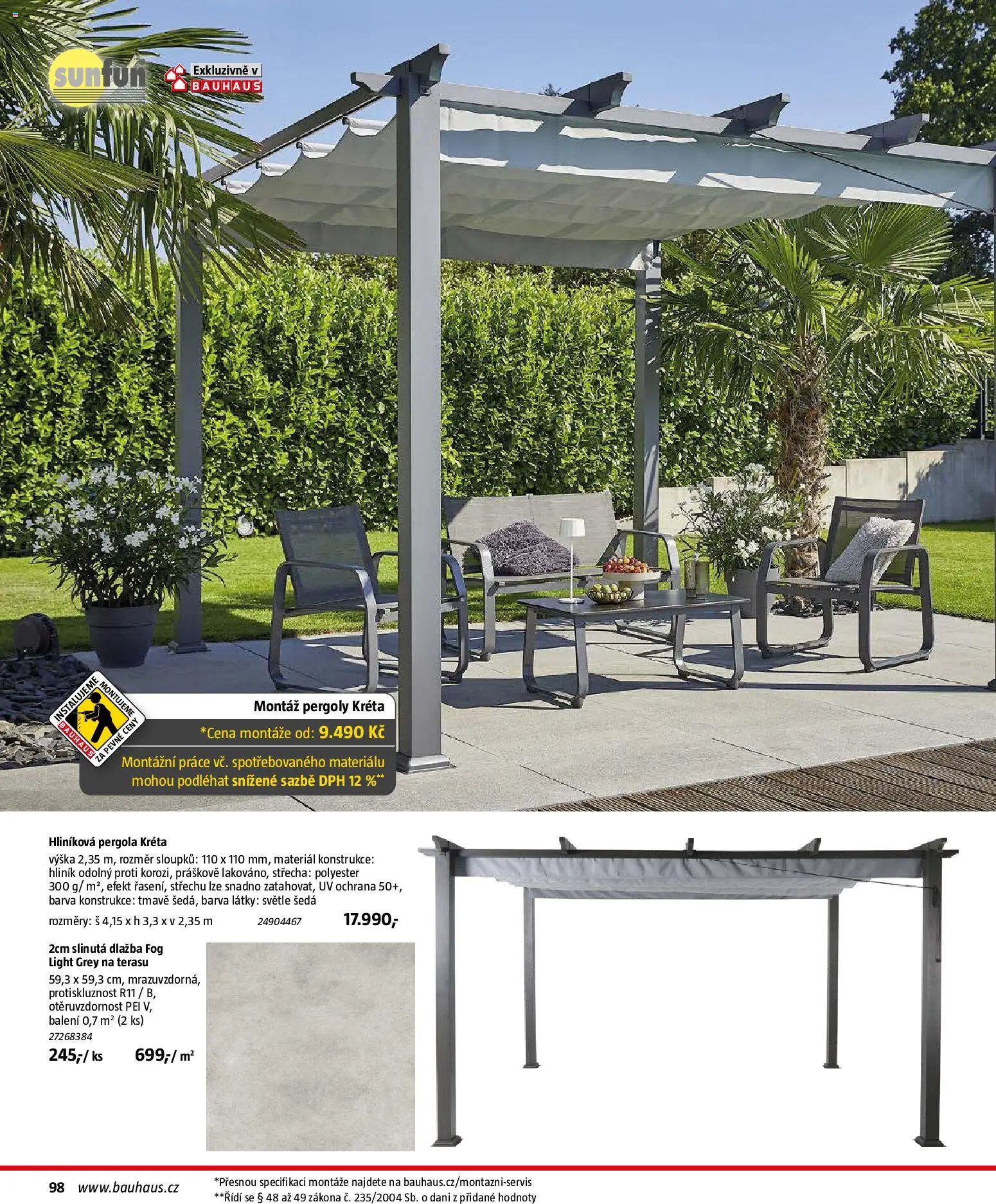 Bauhaus katalog Záhradní nábytek od 08.04.2026 | Strana: 98 | Produkty: Dlažba