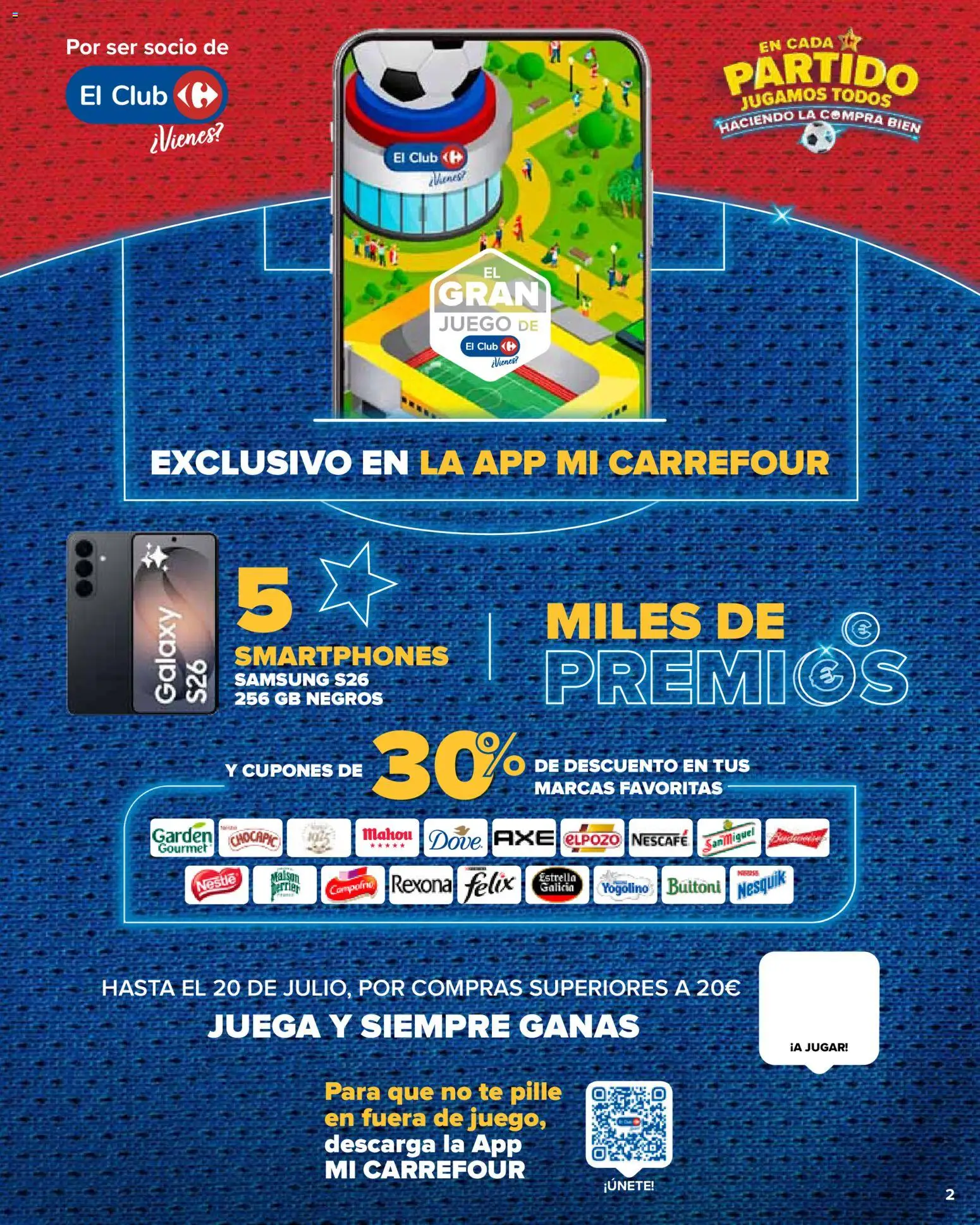 Carrefour La Fiesta del Futbol │ válido desde el 11.06.2026 | Página: 2 | Productos: Té, Juega