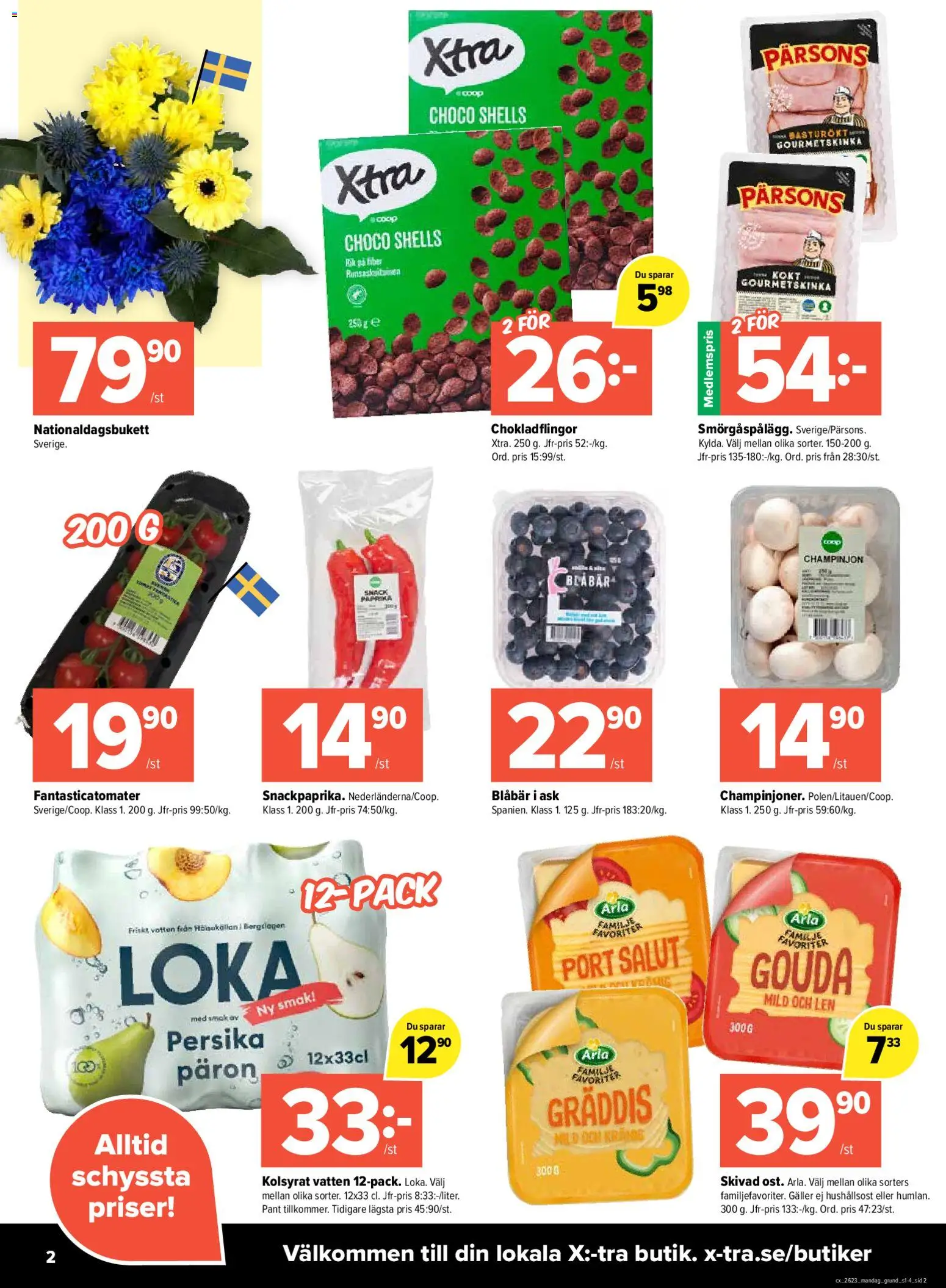 Coop X:-TRA reklamblad aktuell från 01.06.2026 | Sida: 2
