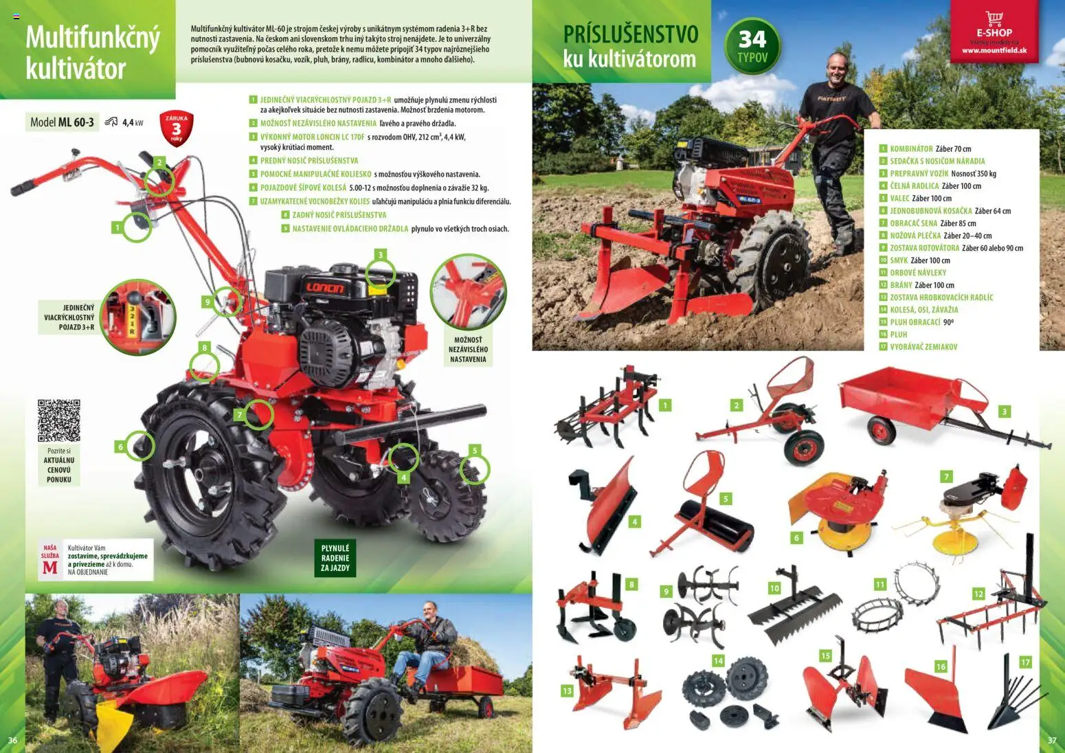 Nové Mountfield akcie – leták je platný od 25.03.2026 | Strana: 19 | Produkty: Sedačka, Kosačka