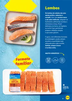 Pré-visualização Lidl Feira do Mar válido de 07/05/2026 | Página: 11 | Produtos: Frigideira, Salmão, Peixe