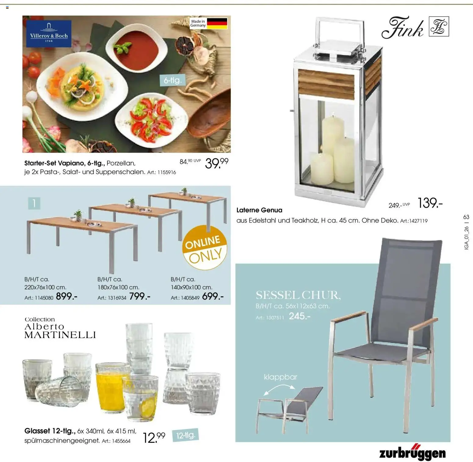 Zurbrüggen Garten Unna – gültig ab 19.03.2025 | Seite: 63 | Produkte: Sessel, Salat
