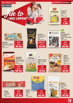 Náhled letáku COOKIES Bezlepkové sušenky s kousky hořké čokolády, Bezlepkové sušenky s kousky hořké čokolády 150 g od 05.08.2026 | Strana: 4 | Produkty: Piškoty, Cookies, Puding, Protein