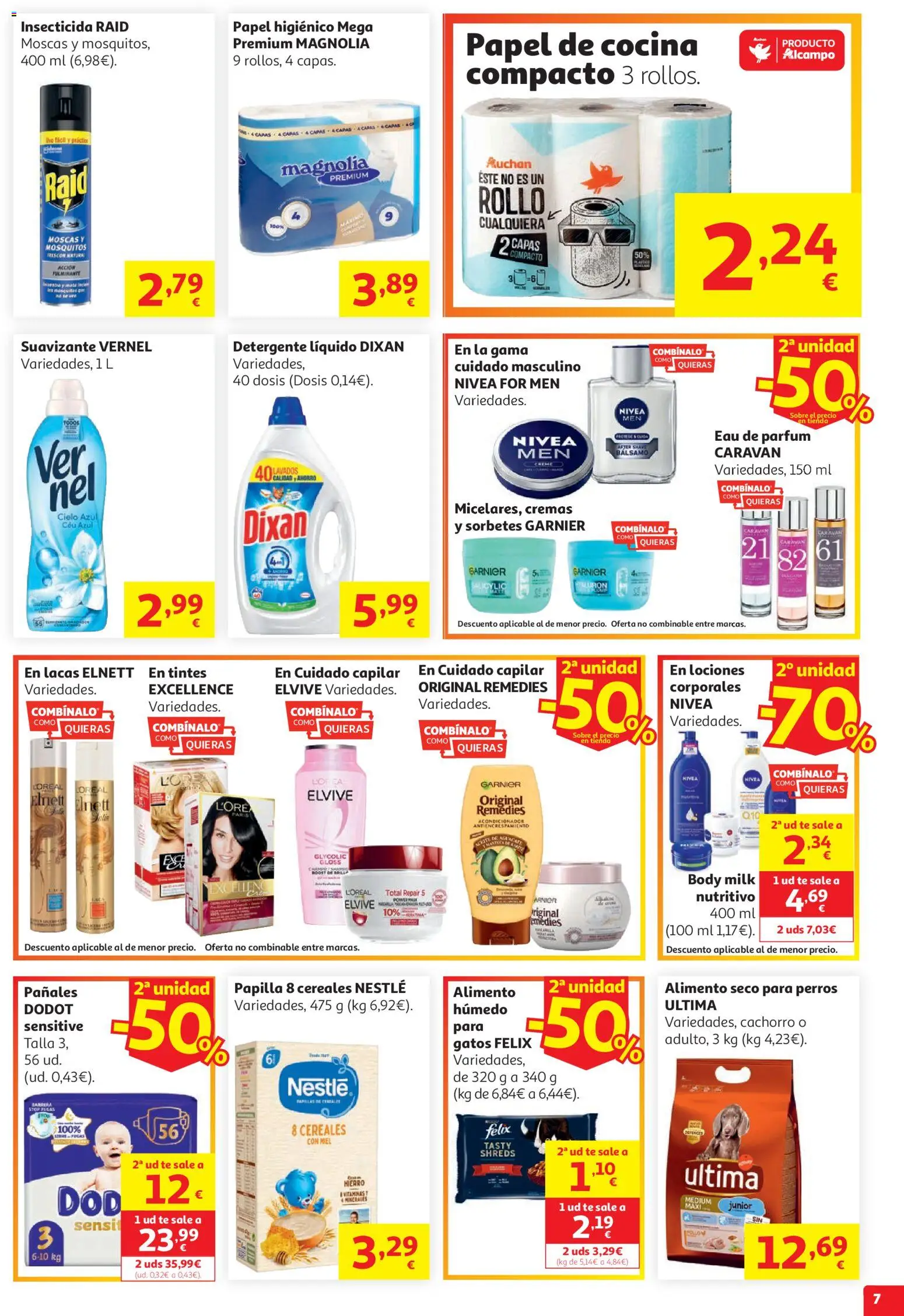 Alcampo Supermercado Mad │ válido desde el 19.05.2026 | Página: 7 | Productos: Acondicionador, Té, Cocina, Body