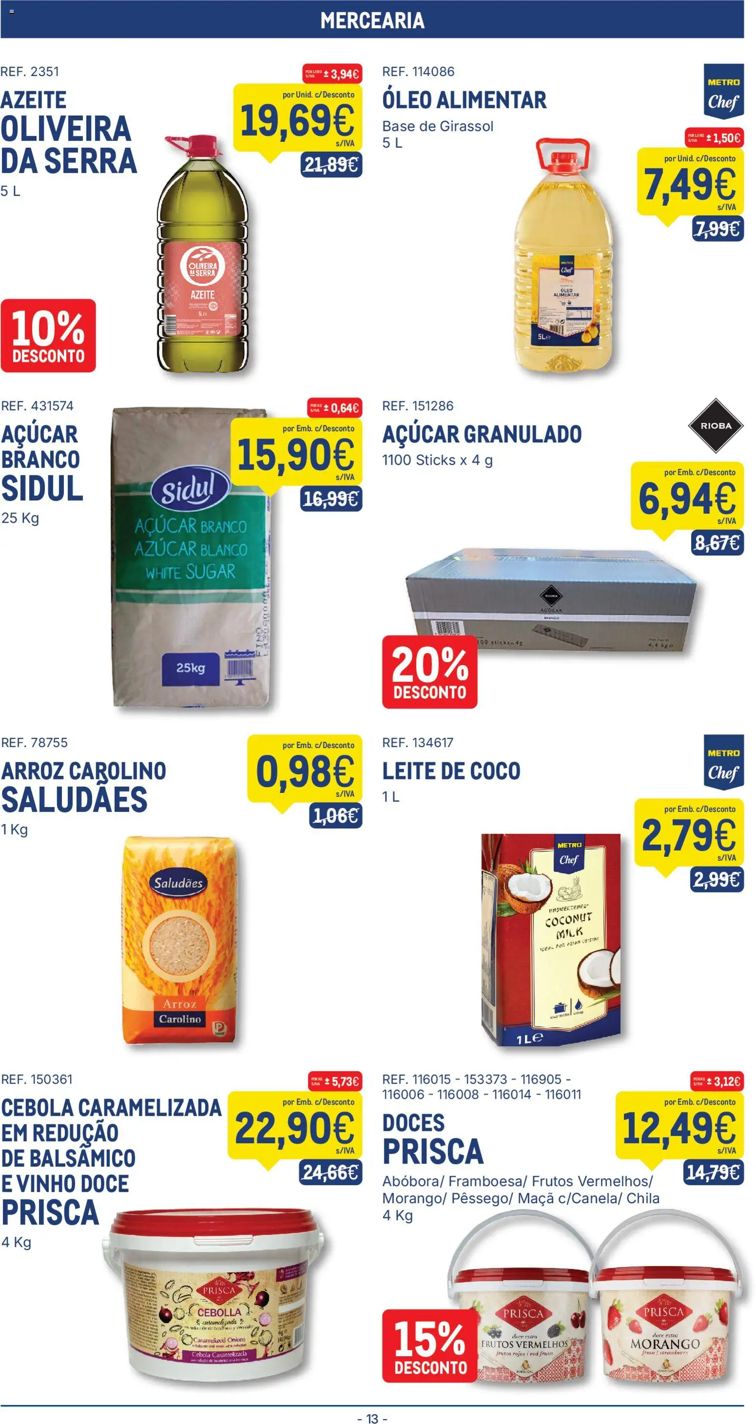 Makro folheto │ válido de 25/08/2026 | Página: 13 | Produtos: Cebola, Maça, Arroz, Açúcar