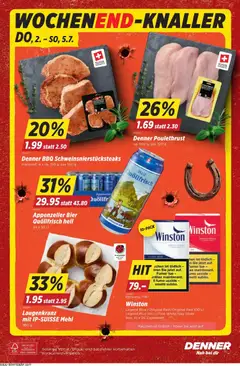 Laugenkranz mit IP-SUISSE Mehl, 380 g ab 02.07.2026 gültig | Seite: 22 | Produkte: Mehl, Pouletbrust, Bier