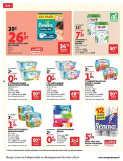 Auchan - Prévisualisation de COUCHES XXL PACK BABY DRY PAMPERS, Couches baby-dry, taille 3, 6-10 kg valide à partir de 29/09/2026 | Page: 40 | Produits: Muesli, Couches, Semoule, Carotte