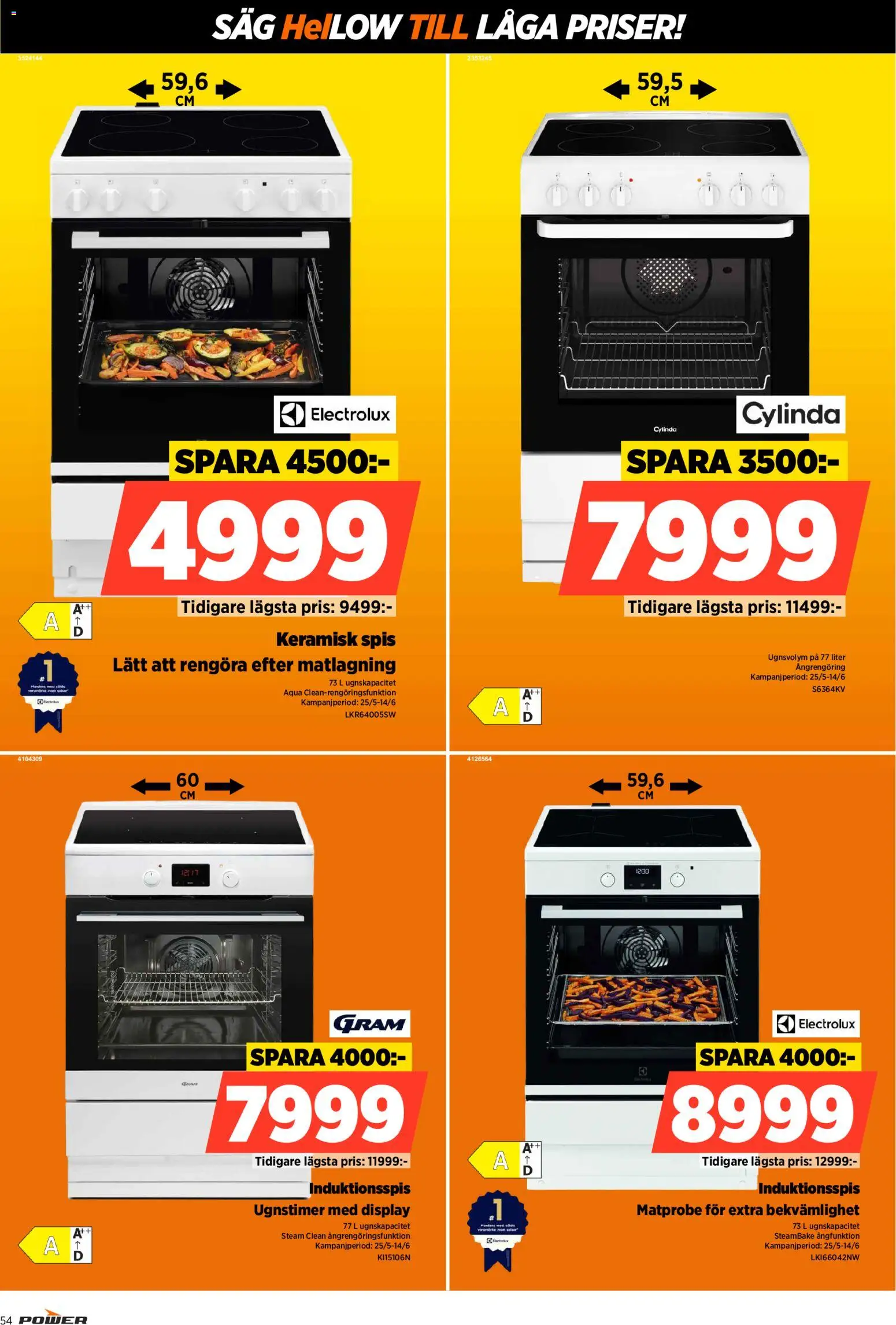 Power reklamblad aktuell från 01.06.2026 | Sida: 54 | Produkter: Såg, PC, Spis