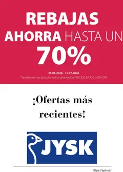 Vista previa JYSK catálogo válido desde el 25/06/2026