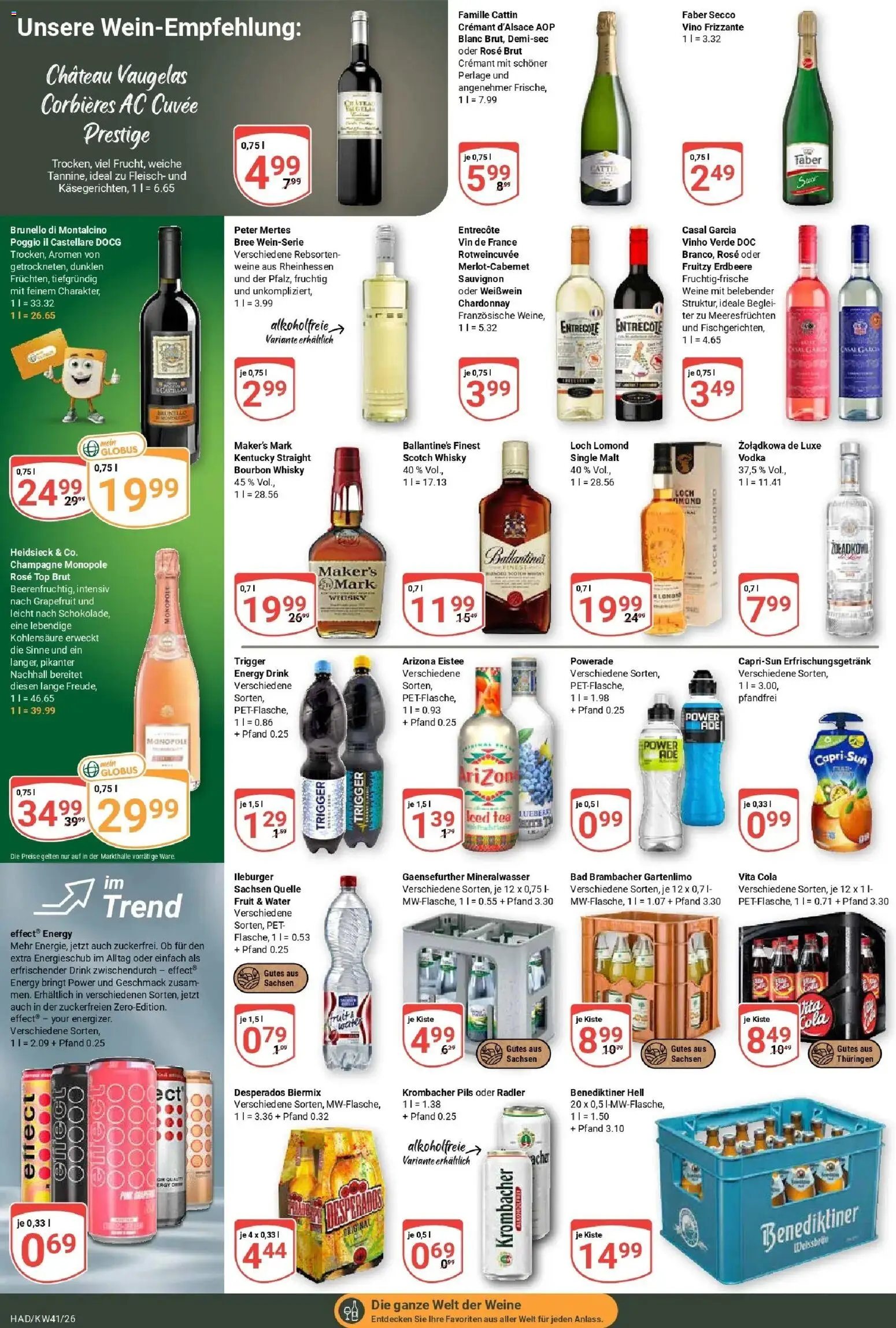Globus Prospekt Halle (saale) (ab 05.10.2026) » Angebote online | Seite: 19 | Produkte: Whisky, Energy, Weißwein, Pils