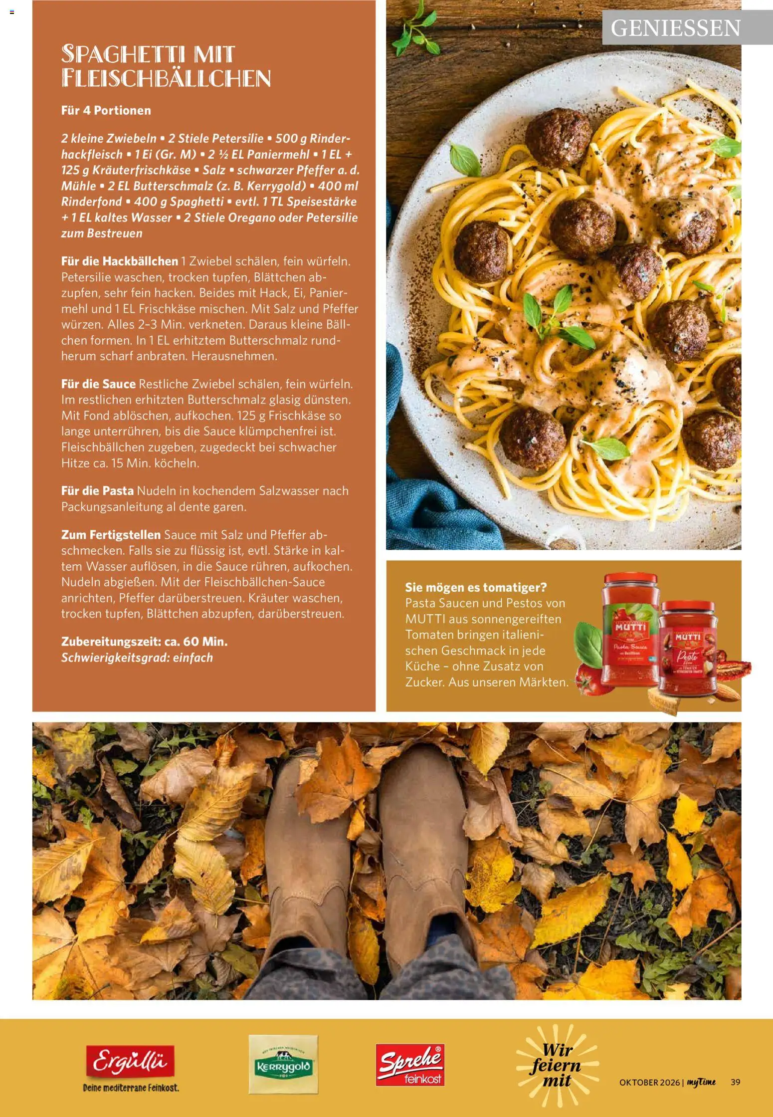 Famila Nordwest myTime Oktober 2026 – gültig ab 01.10.2026 | Seite: 39 | Produkte: Tomaten, Zwiebeln, Petersilie, Hackfleisch
