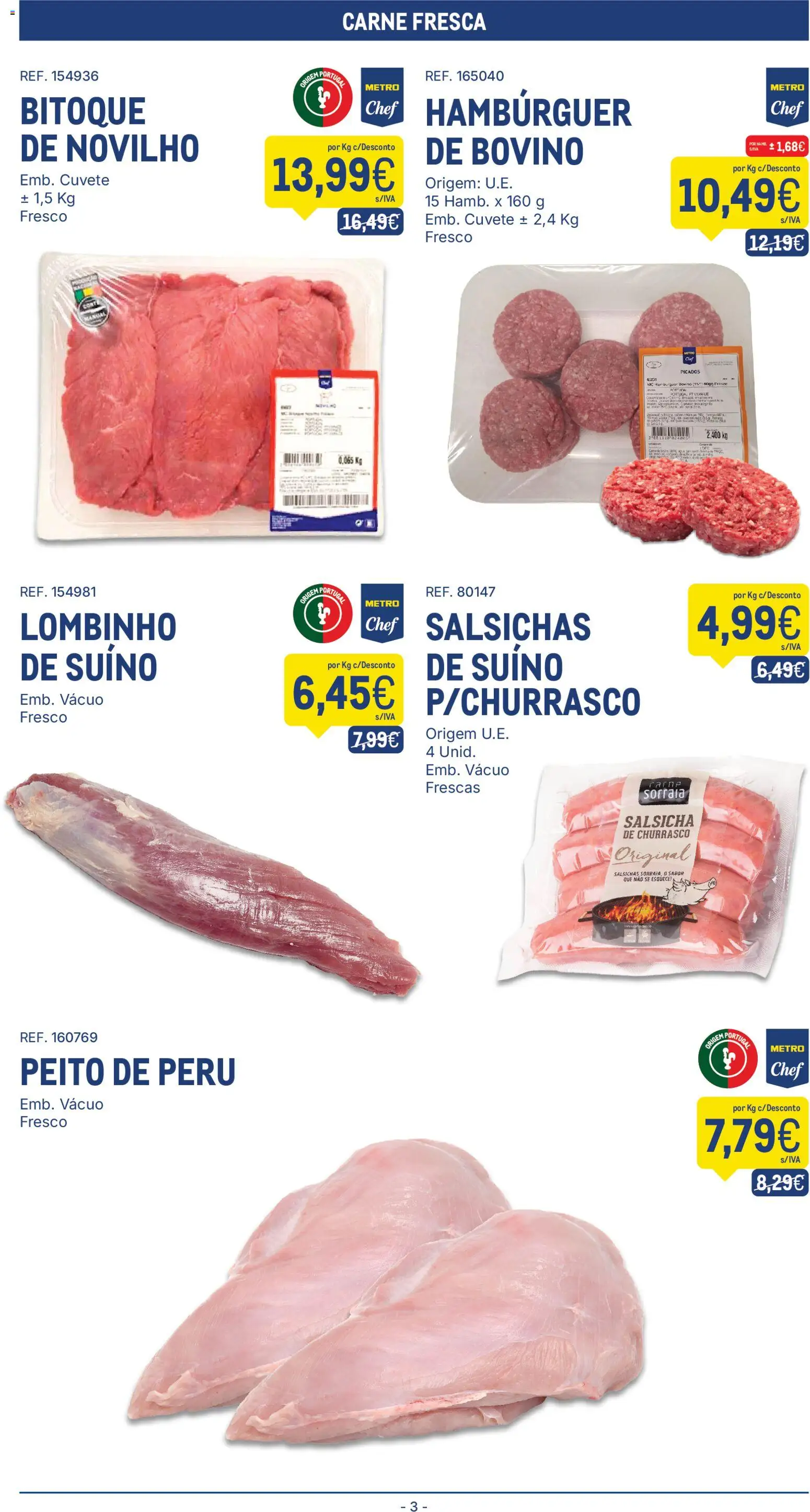 Makro folheto │ válido de 29/09/2026 | Página: 3 | Produtos: Peito de peru, Peru, Salsicha, Salsichas