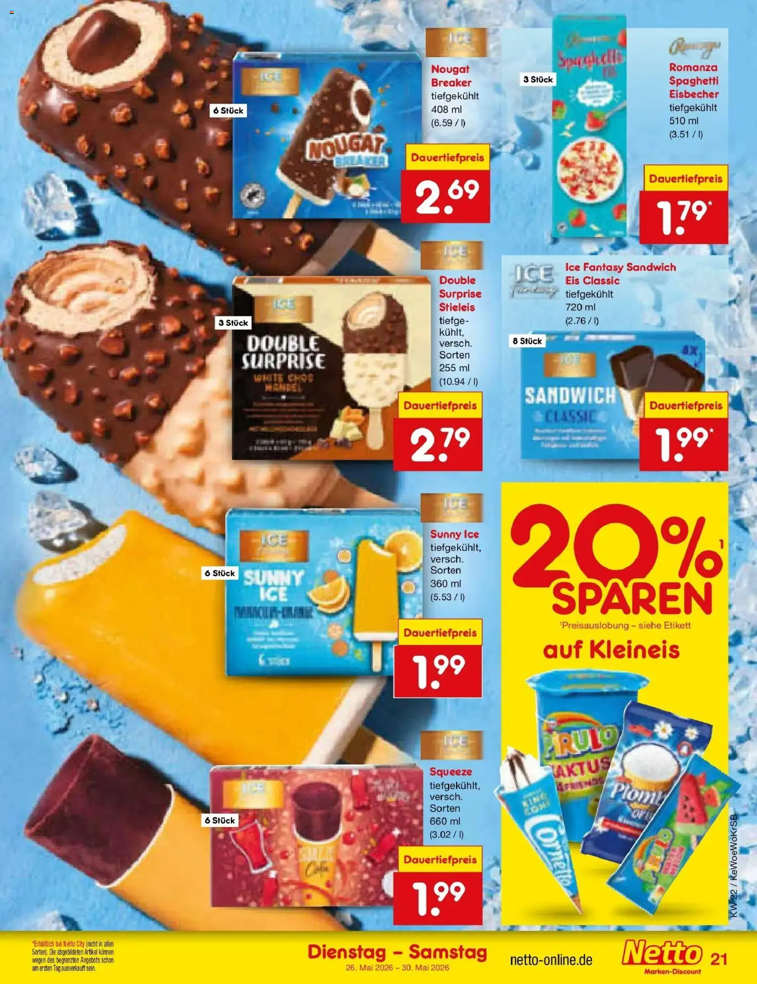 Netto Marken-Discount Prospekt Bonn – gültig ab 26.05.2026 | Seite: 27 | Produkte: Eis