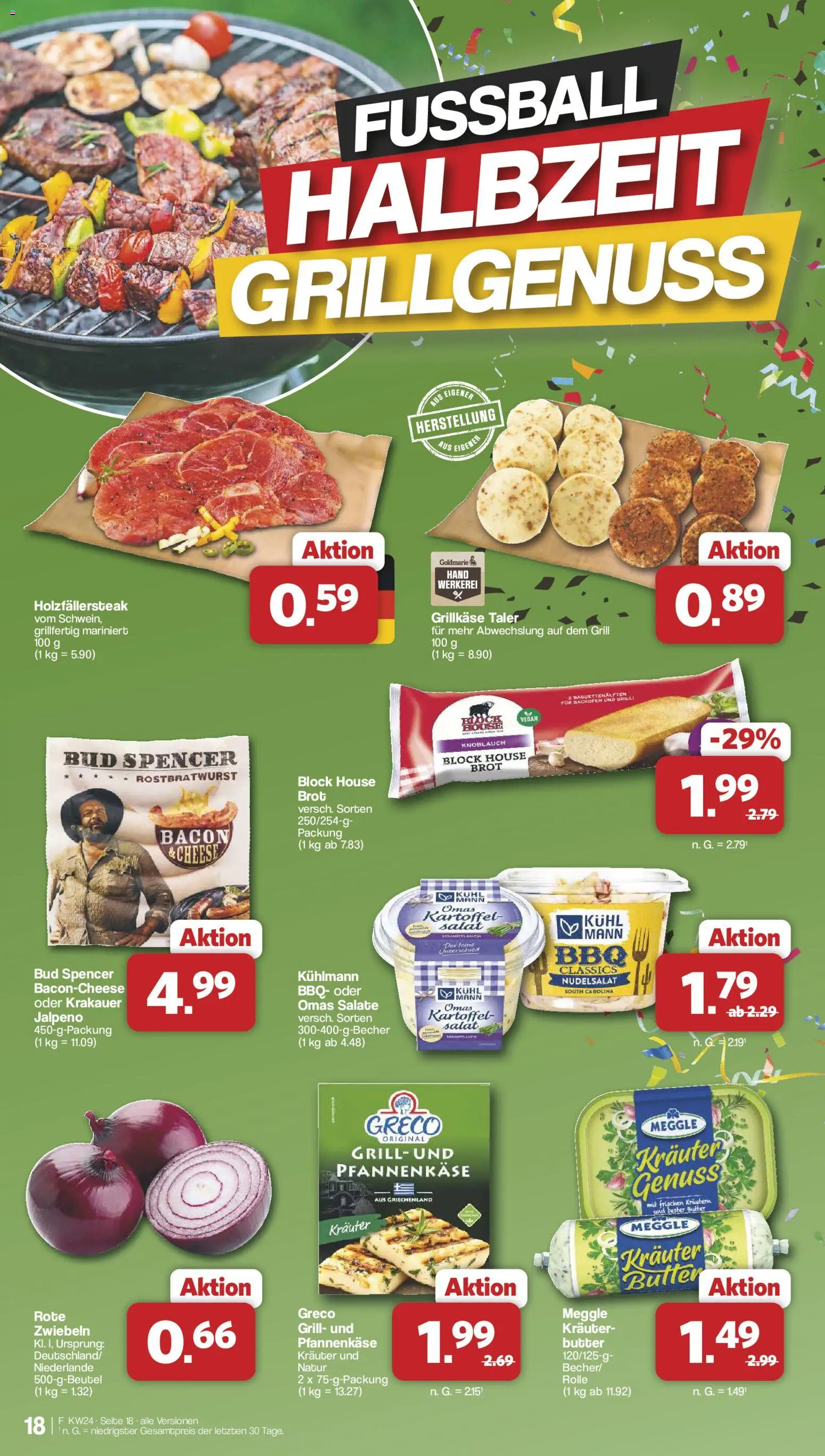 Famila Nordwest Prospekt – gültig ab 08.06.2026 | Seite: 18 | Produkte: Grill, Fußball, Backofen, Brot