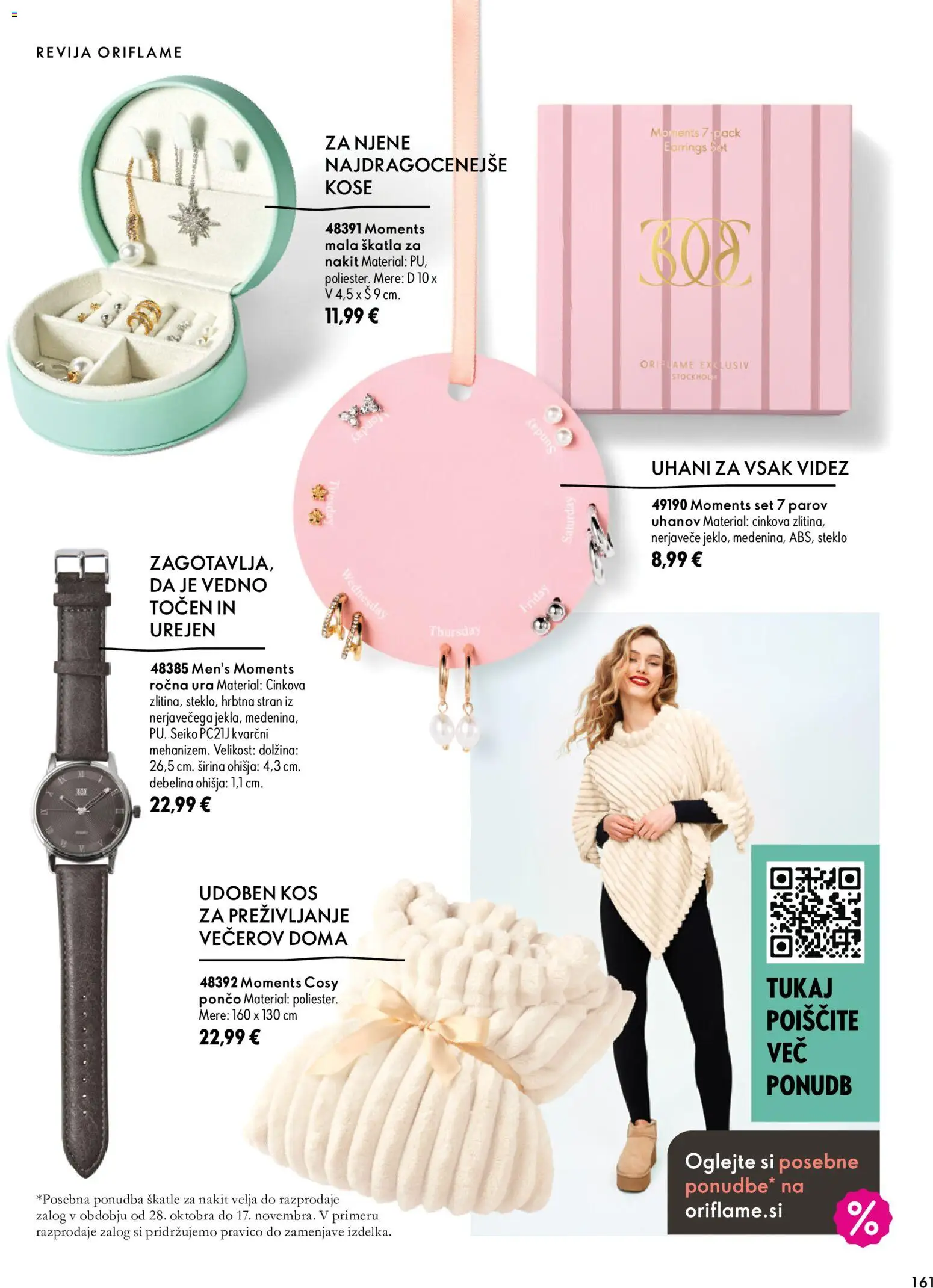 Novi Oriflame katalog ponudbe – veljaven od 07.10.2026 | Stran: 161 | Izdelki: Ura, Revija, Škatle, Skatla