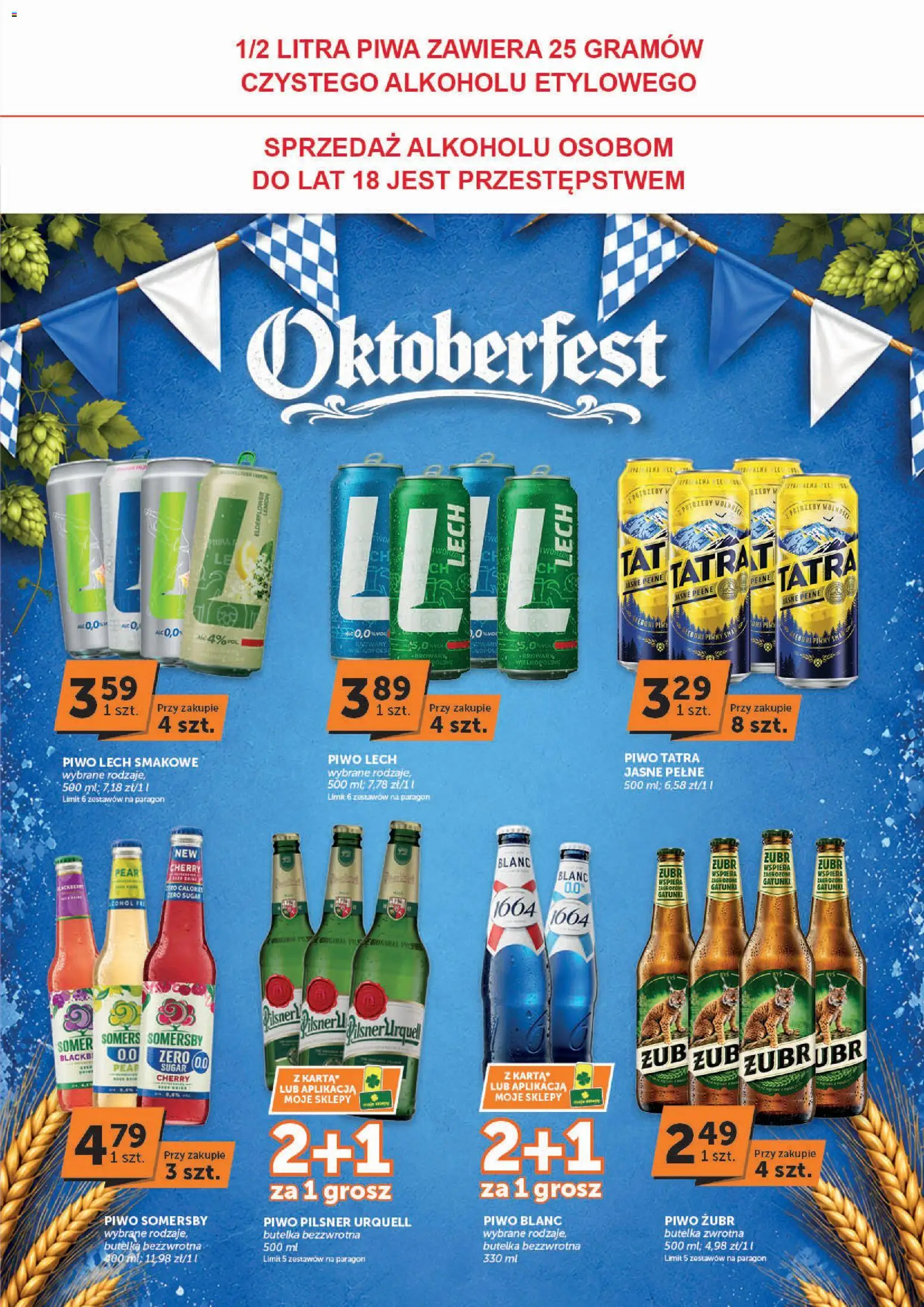 ABC gazetka - Market od 24.09.2026 | Strona: 5 | Produkty: Piwo żubr, Karta, Lech, Somersby