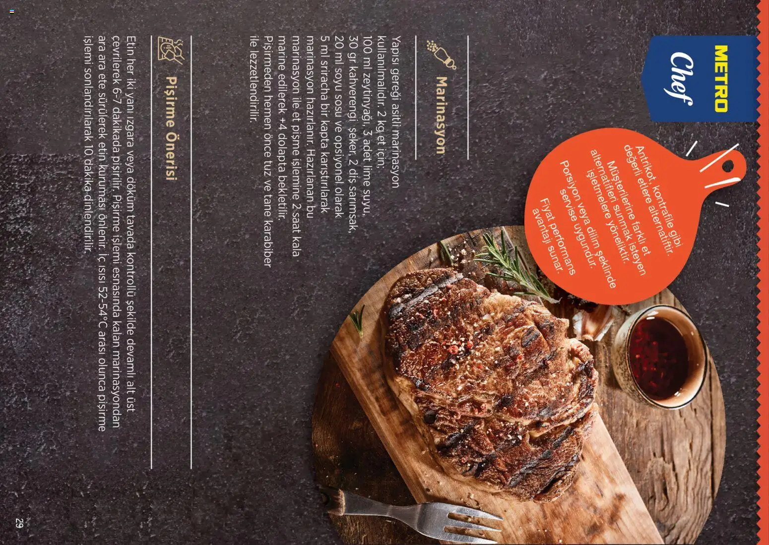 Metro Chef Steak Serisi - 14 Ekim 2026 tarihinden itibaren geçerlidir | Sayfa: 29 | Ürünler: Et, Karabiber, Tuz, Saat