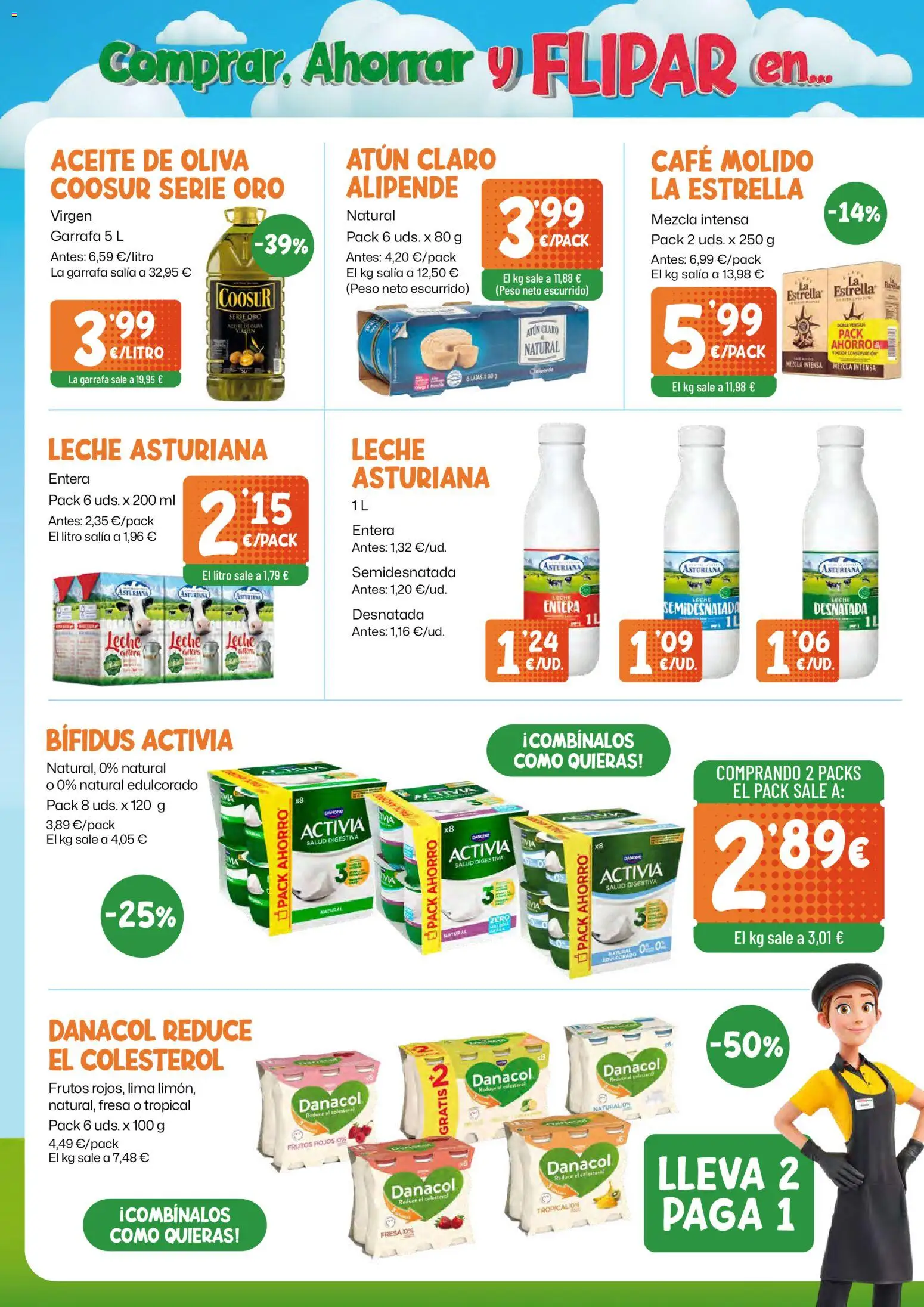 AhorraMas folleto │ válido desde el 27/08/2026 | Página: 6 | Productos: Leche desnatada, Leche entera, Lima, Peso
