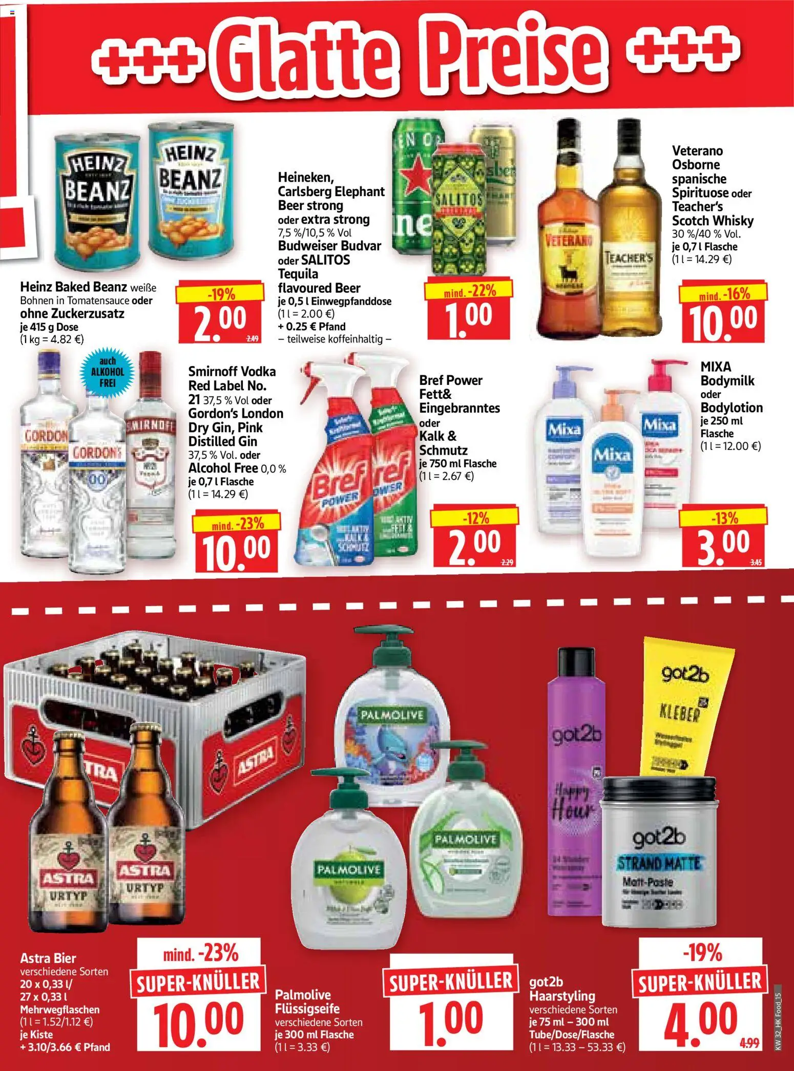 HERKULES Prospekt – gültig ab 03.08.2026 | Seite: 15 | Produkte: Carlsberg, Bier, Astra, Smirnoff