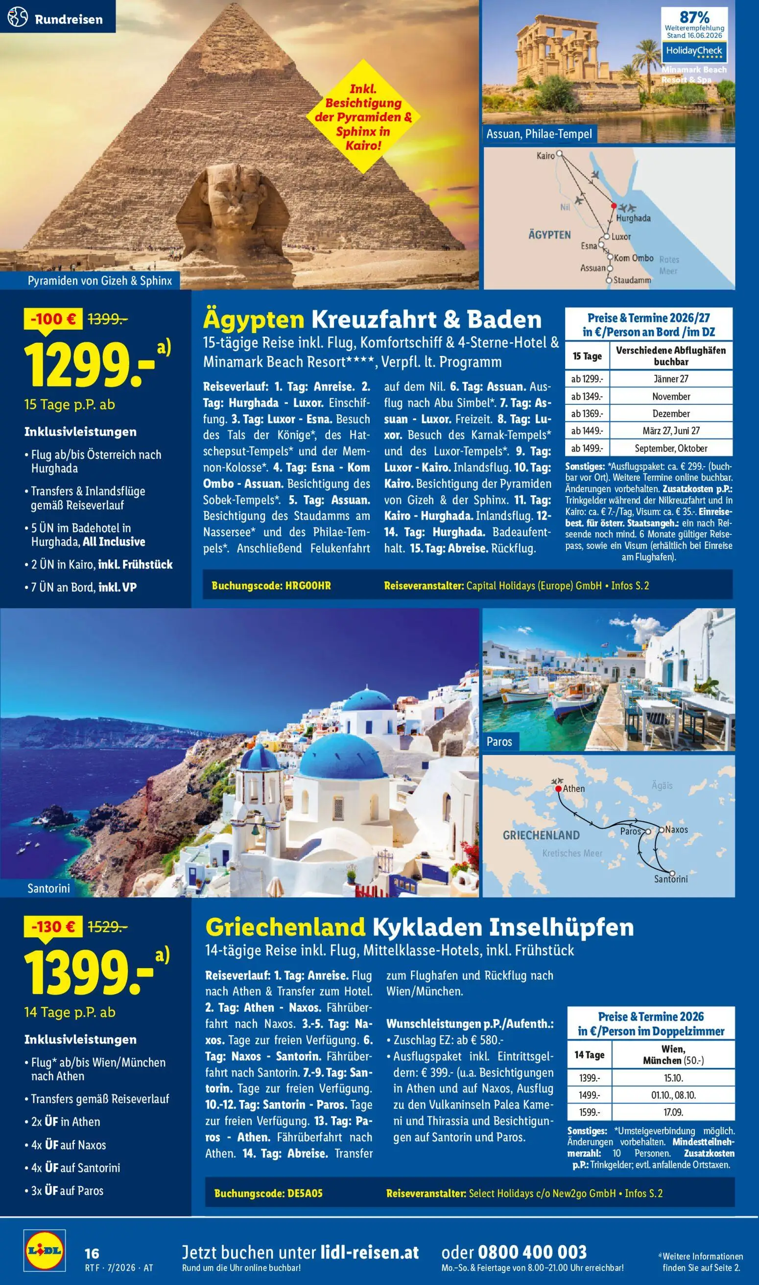 Lidl Juli/August Reise - Highlights gültig ab 15.07.2026 | Seite: 16 | Produkte: Uhr