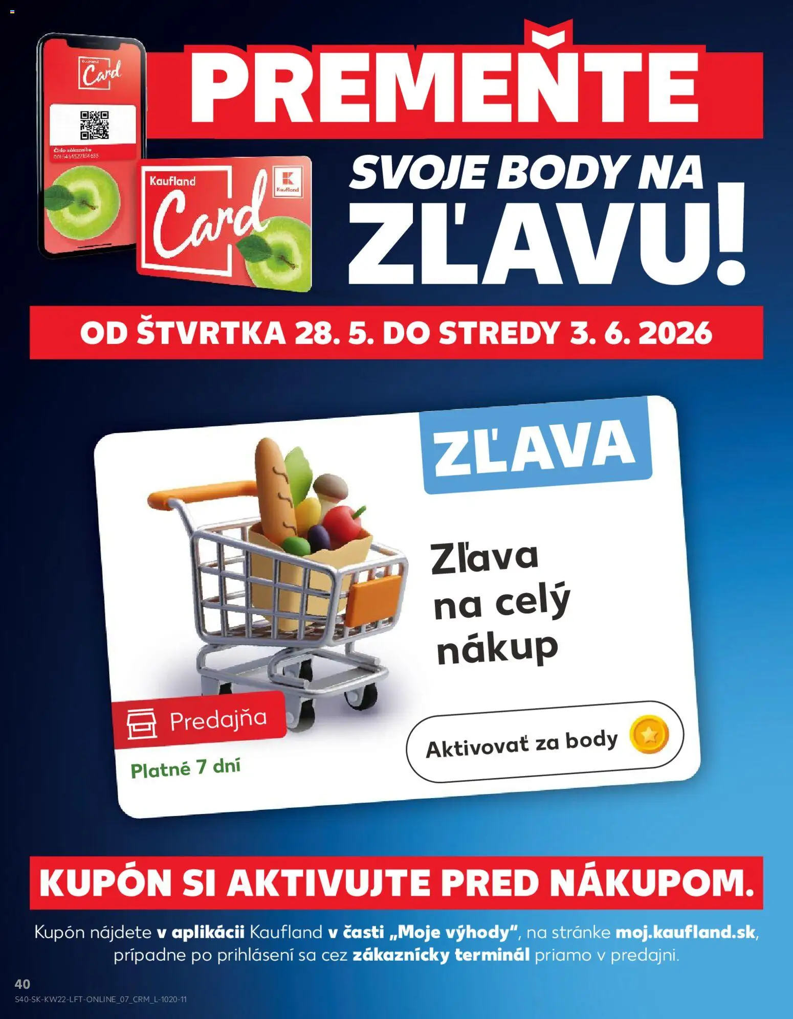 Nové Kaufland akcie – leták je platný od 28.05.2026 | Strana: 40