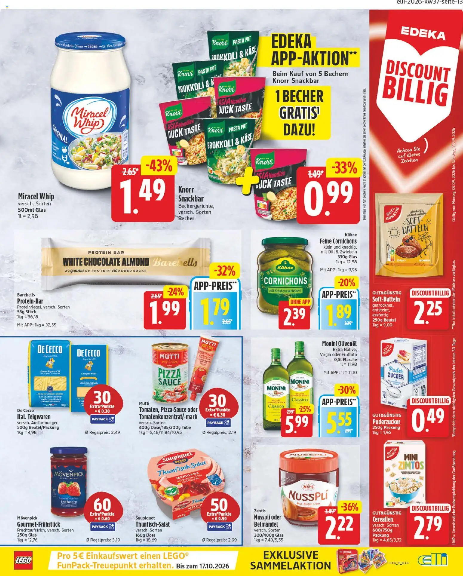 Elli Markt Prospekt – gültig ab 07.09.2026 | Seite: 13 | Produkte: Puder, Knorr, Zucker, Pasta