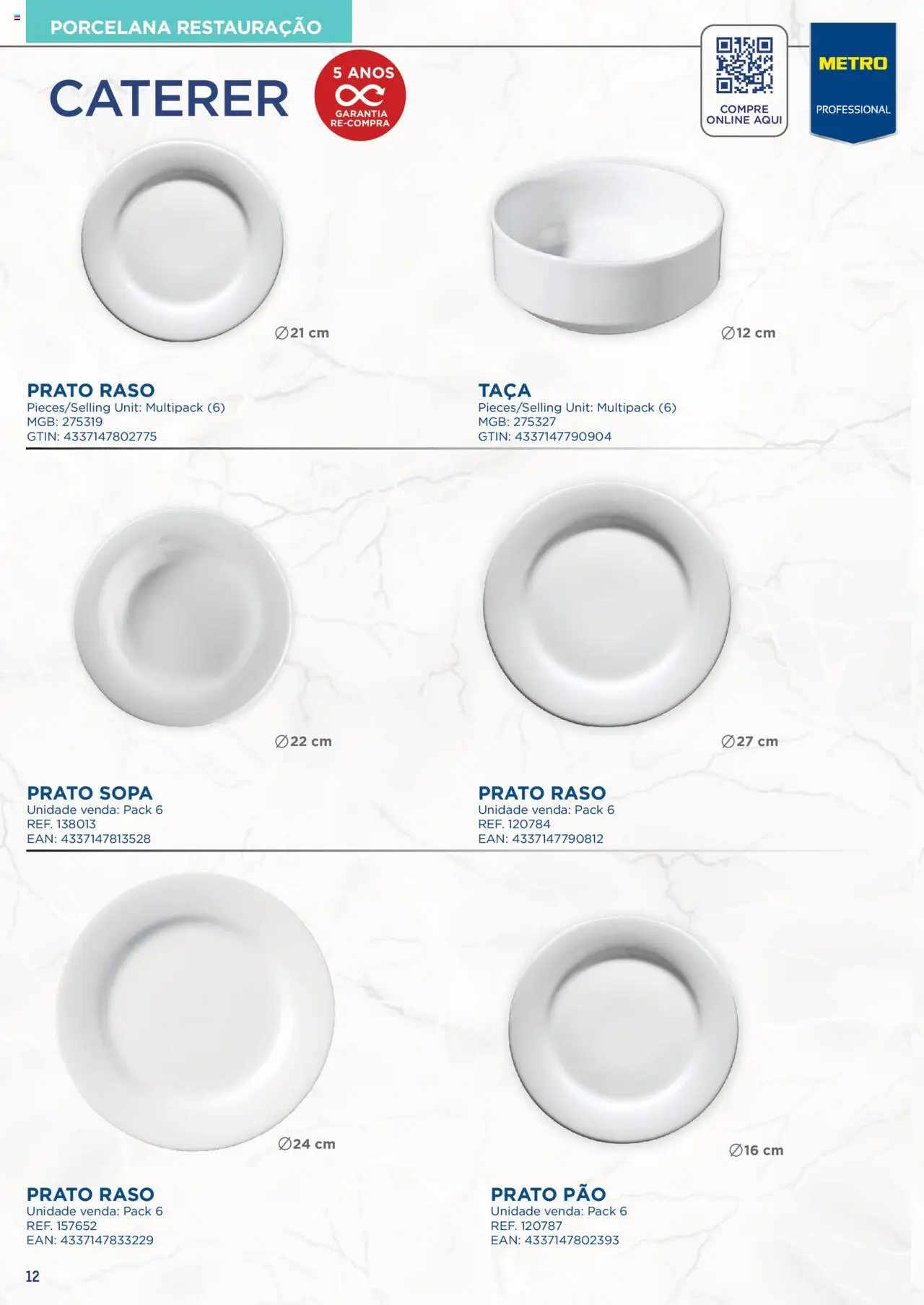Makro Catálogo Serviço de Mesa │ válido de 01/08/2024 | Página: 12 | Produtos: Sopa, Pão