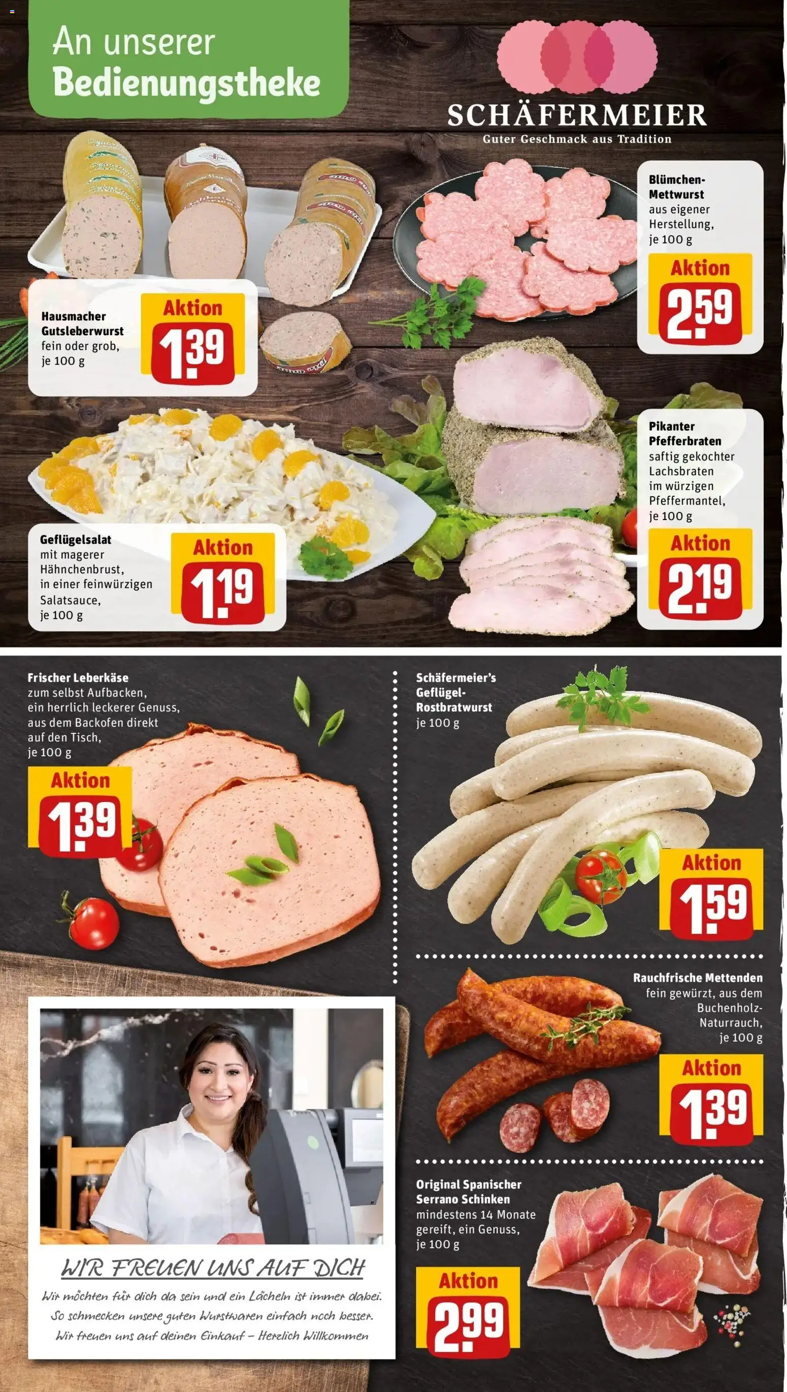REWE Prospekt ab 31.08.2026 zum Blättern » Angebote | Seite: 10 | Produkte: Backofen, Serrano schinken, Schinken, Leberkase