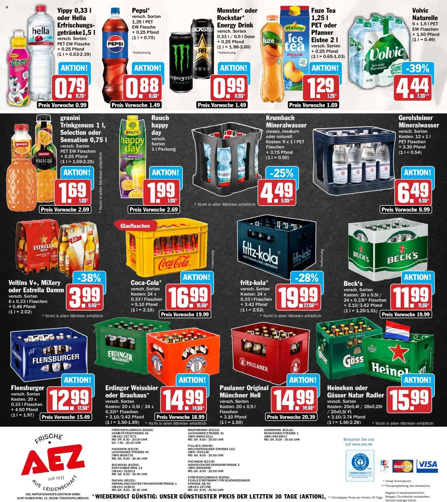 AEZ Prospekt – gültig ab 31.08.2026 | Seite: 16 | Produkte: Fuze tea, Pepsi, Mixery, Paulaner