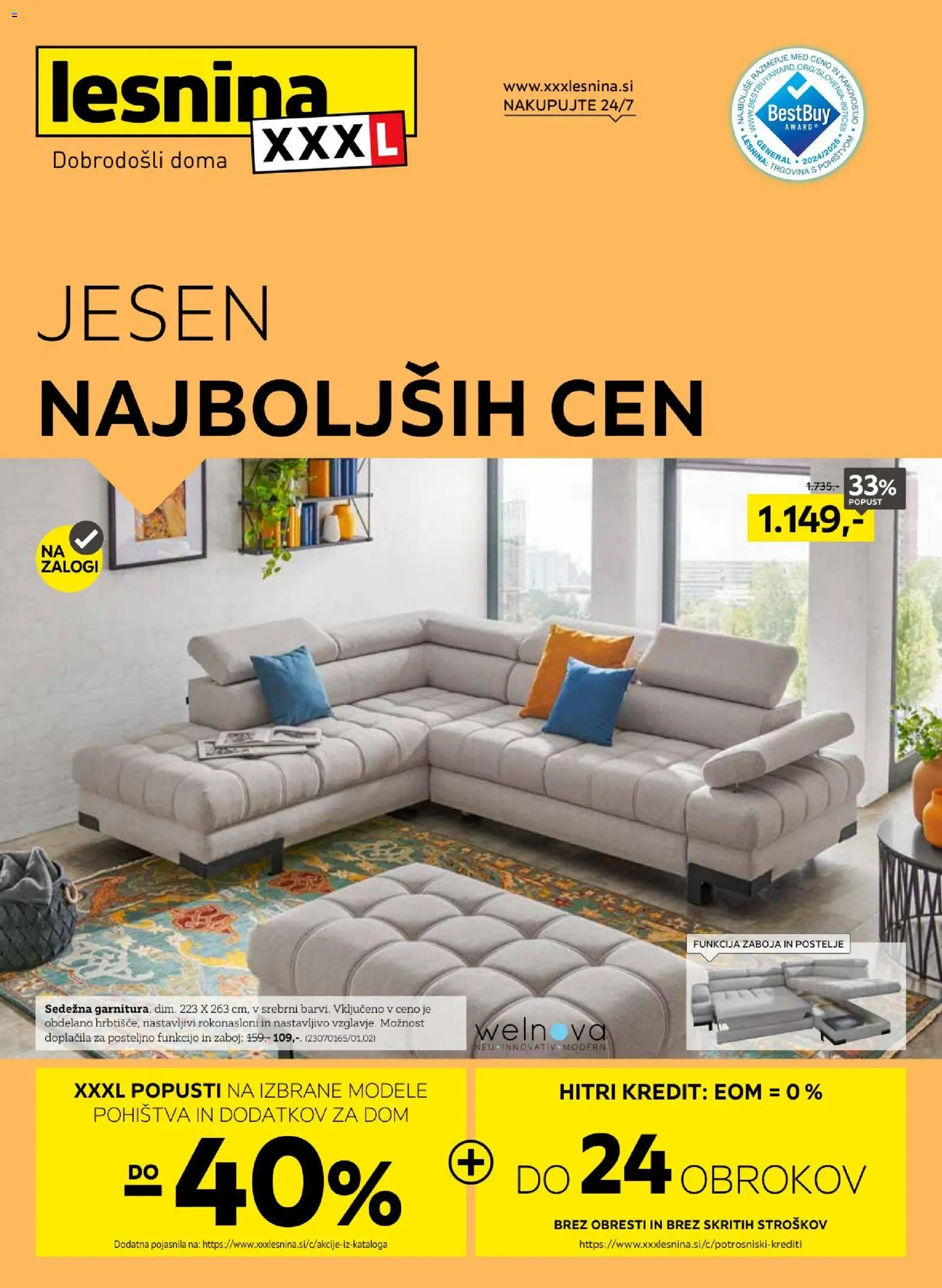 Novi XXXL Lesnina katalog ponudbe – veljaven od 28.09.2026 | Stran: 1 | Izdelki: Zaboj