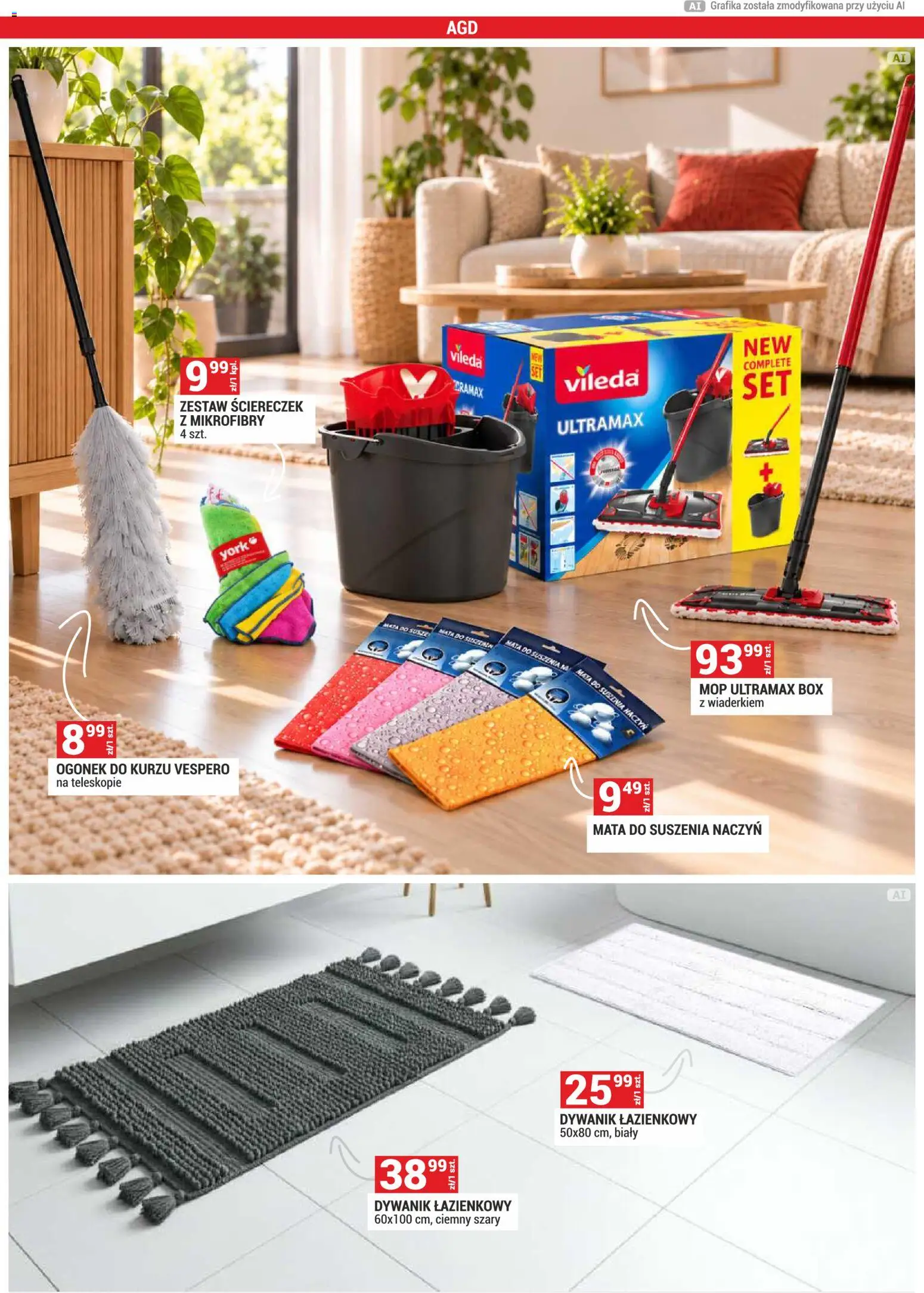 Merkury Market gazetka od 01.11.2026 | Strona: 7 | Produkty: Dywanik łazienkowy, Vileda, Mop