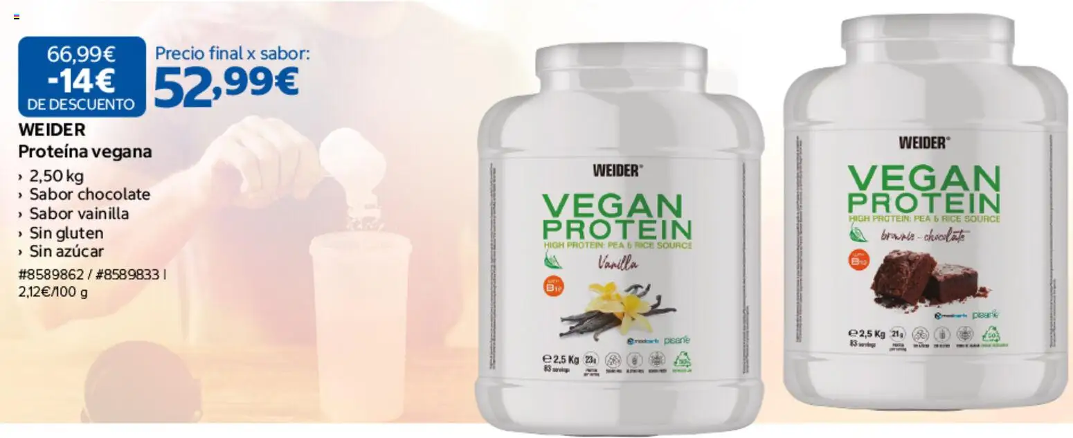 Costco Selección Weider │ válido desde el 28/09/2026 | Página: 3 | Productos: Proteína, Chocolate, Vainilla, Azúcar