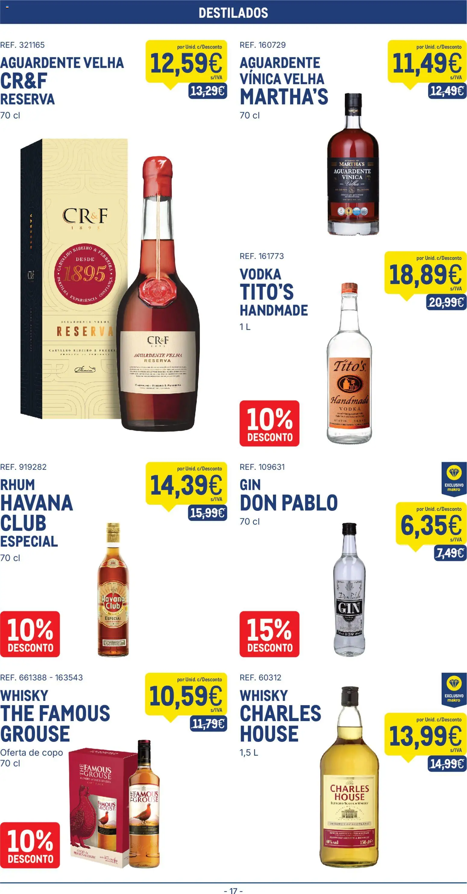 Makro folheto │ válido de 07/07/2026 | Página: 17 | Produtos: Whisky, Vodka
