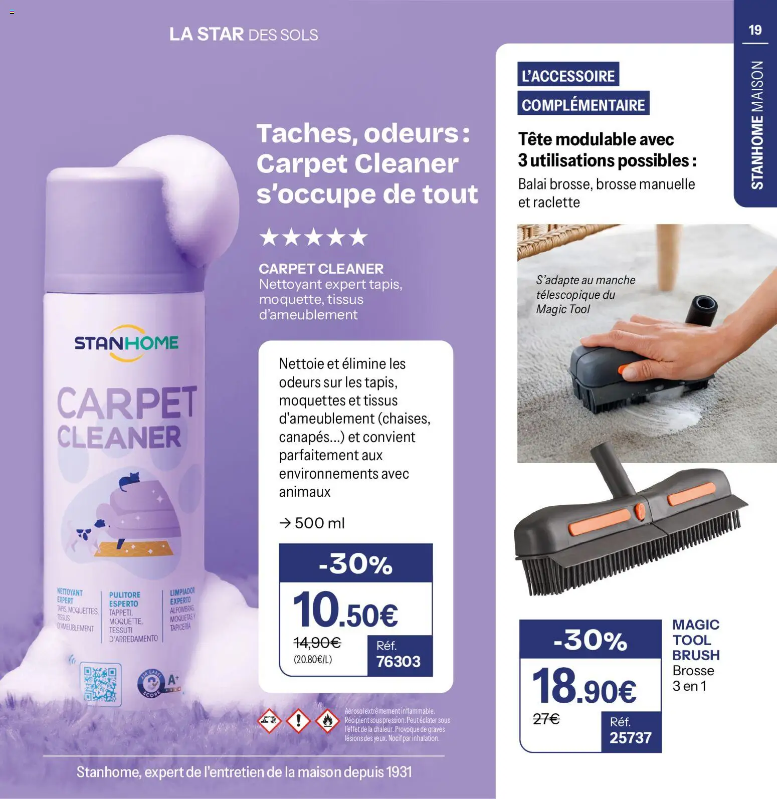 {H1} | Page: 19 | Produits: Brosse, Raclette, Balai