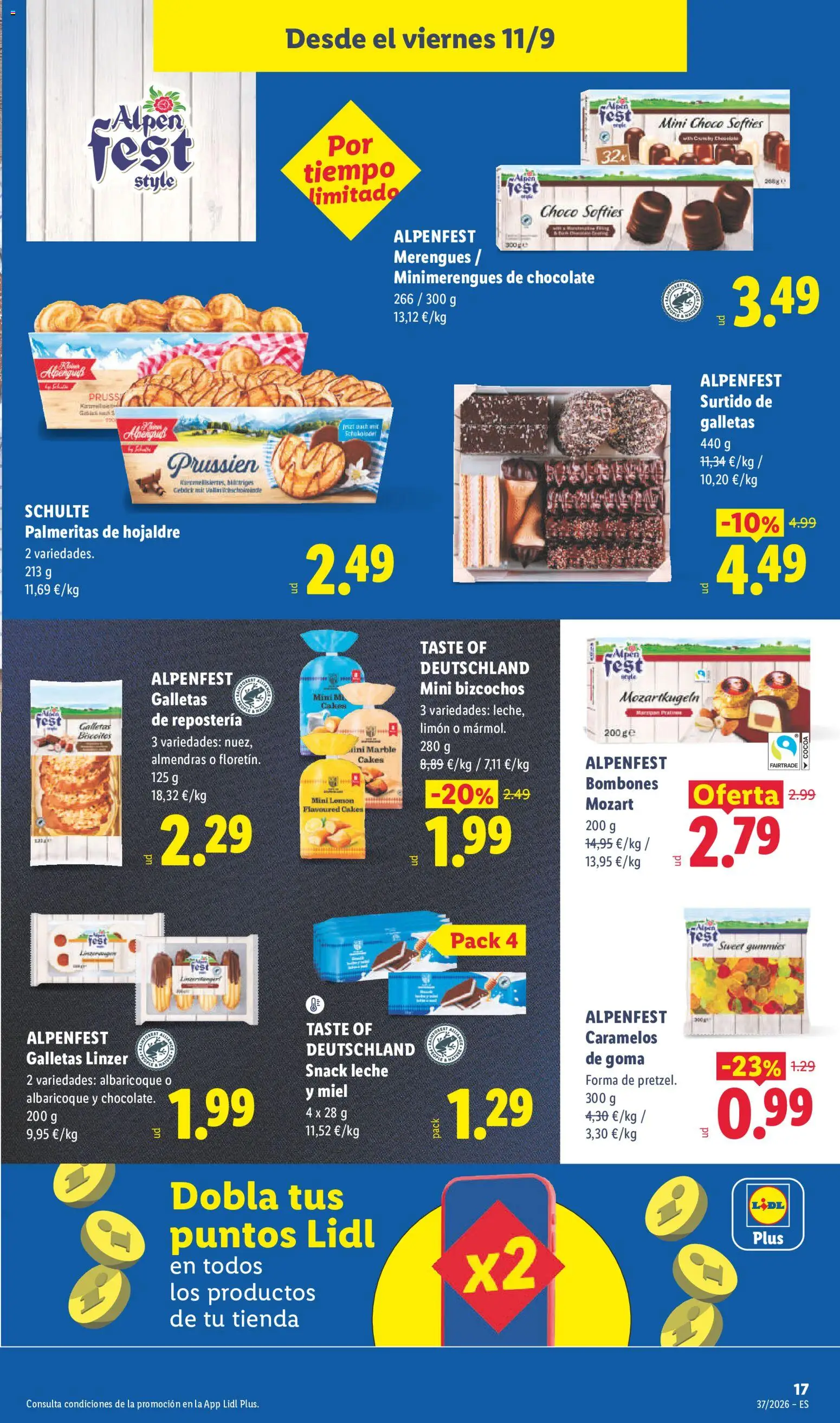 Lidl folleto │ válido desde el 07/09/2026 | Página: 43 | Productos: Miel, Limón, Galletas, Bizcochos