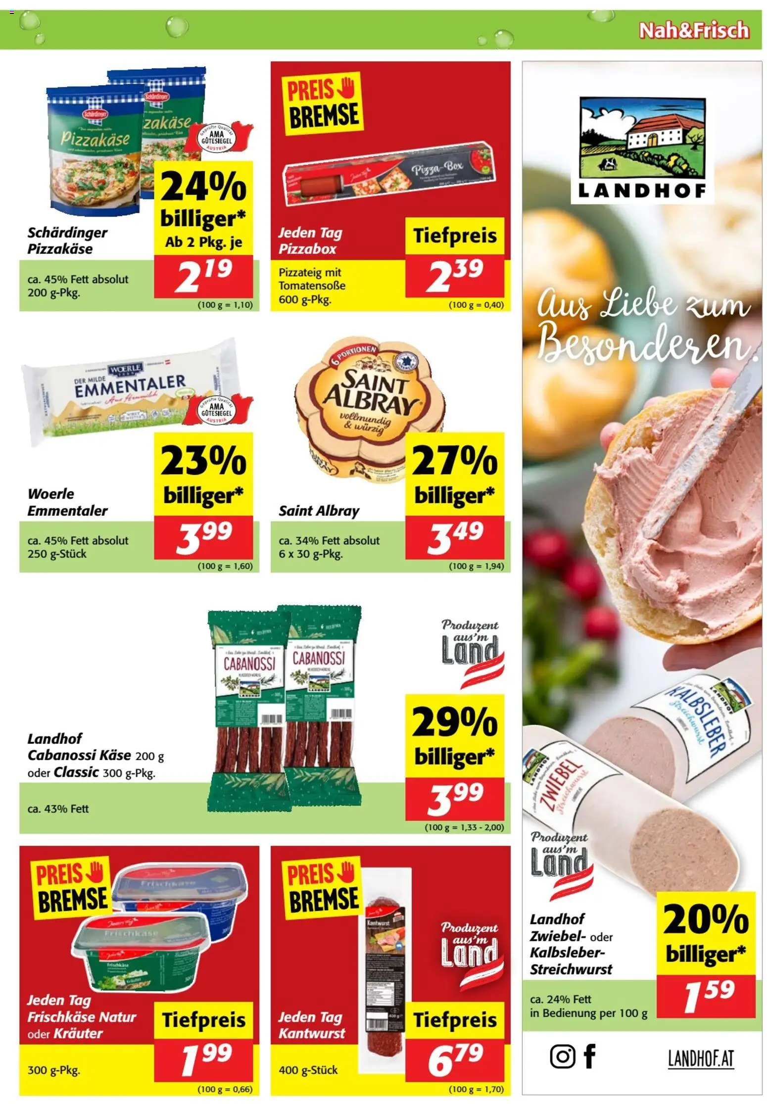 Nah und Frisch Flugblatt gültig ab 15.07.2026 | Seite: 5 | Produkte: Käse