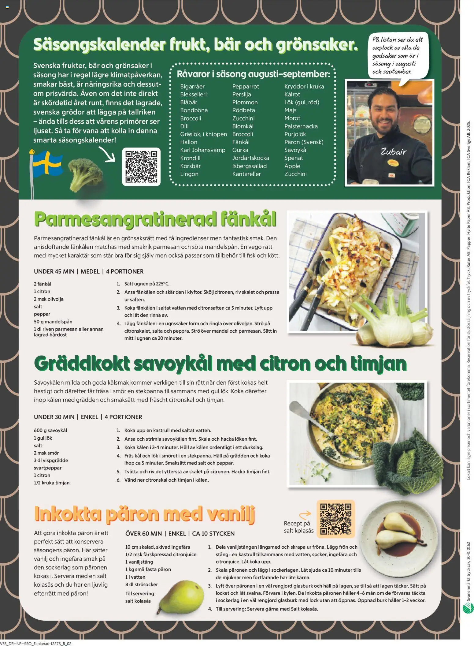 ICA Supermarket reklamblad aktuell från 24/08/2026 | Sida: 12 | Produkter: Salt, Timjan, Hallon, Ingefära