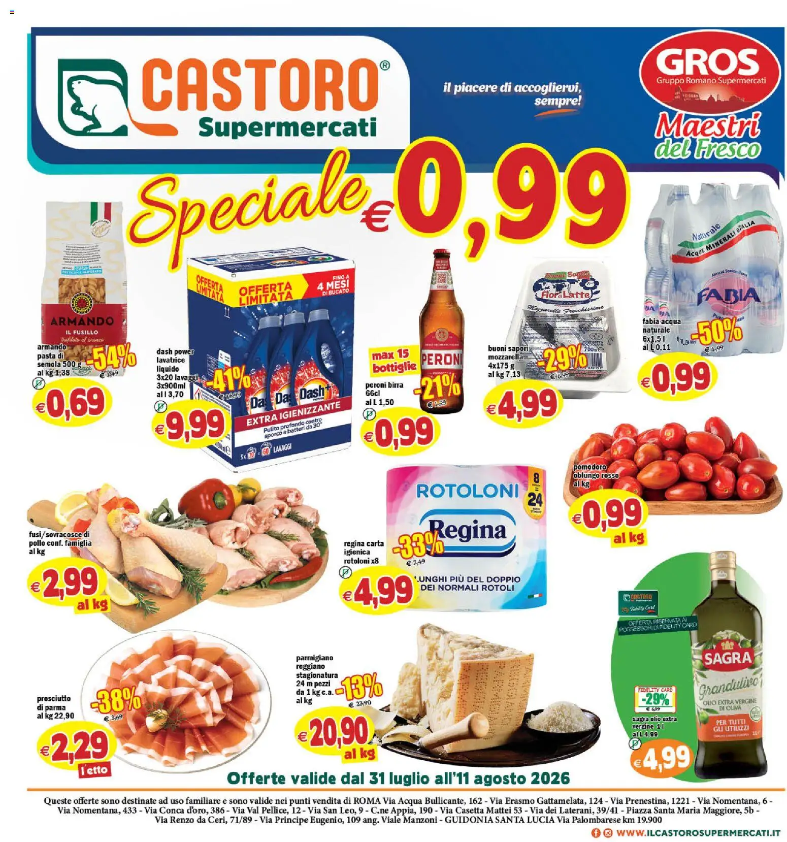 Volantino Il Castoro del 31/07/2026 | Pagina: 1