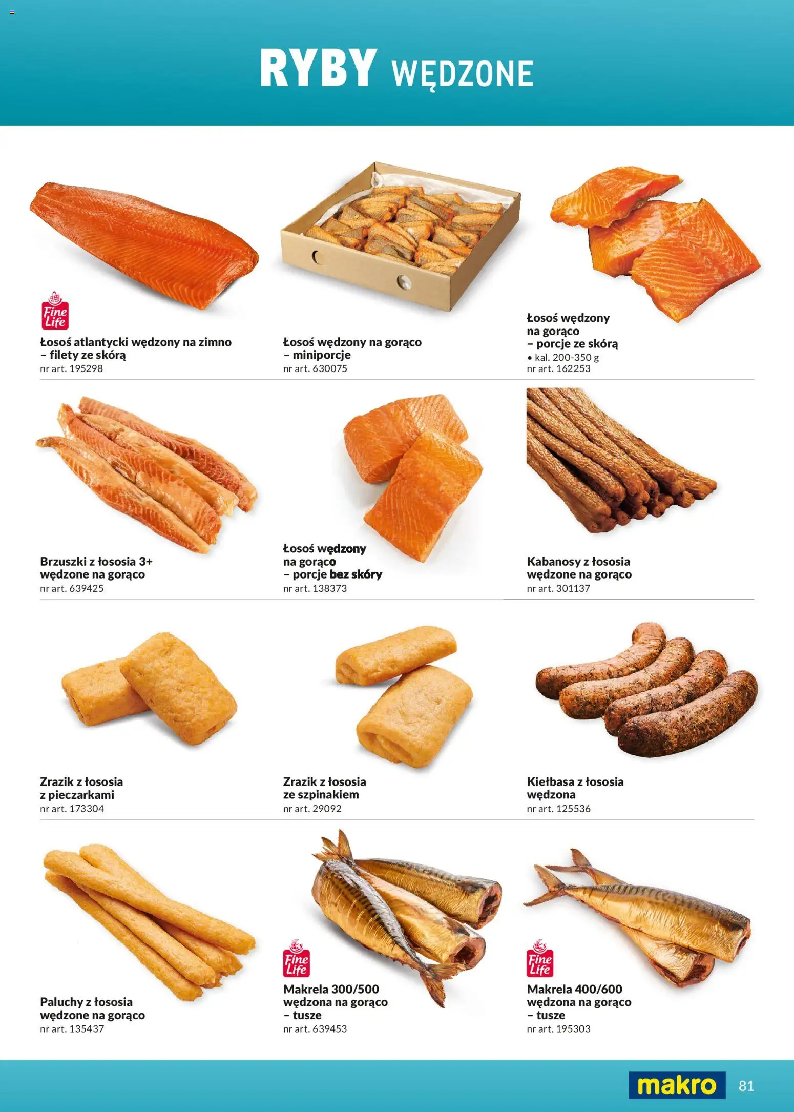 Makro Gazetka - Ultra fresh od 01.03.2026 | Strona: 81 | Produkty: Kiełbasa, Łosoś wędzony, Łosoś atlantycki, Makrela
