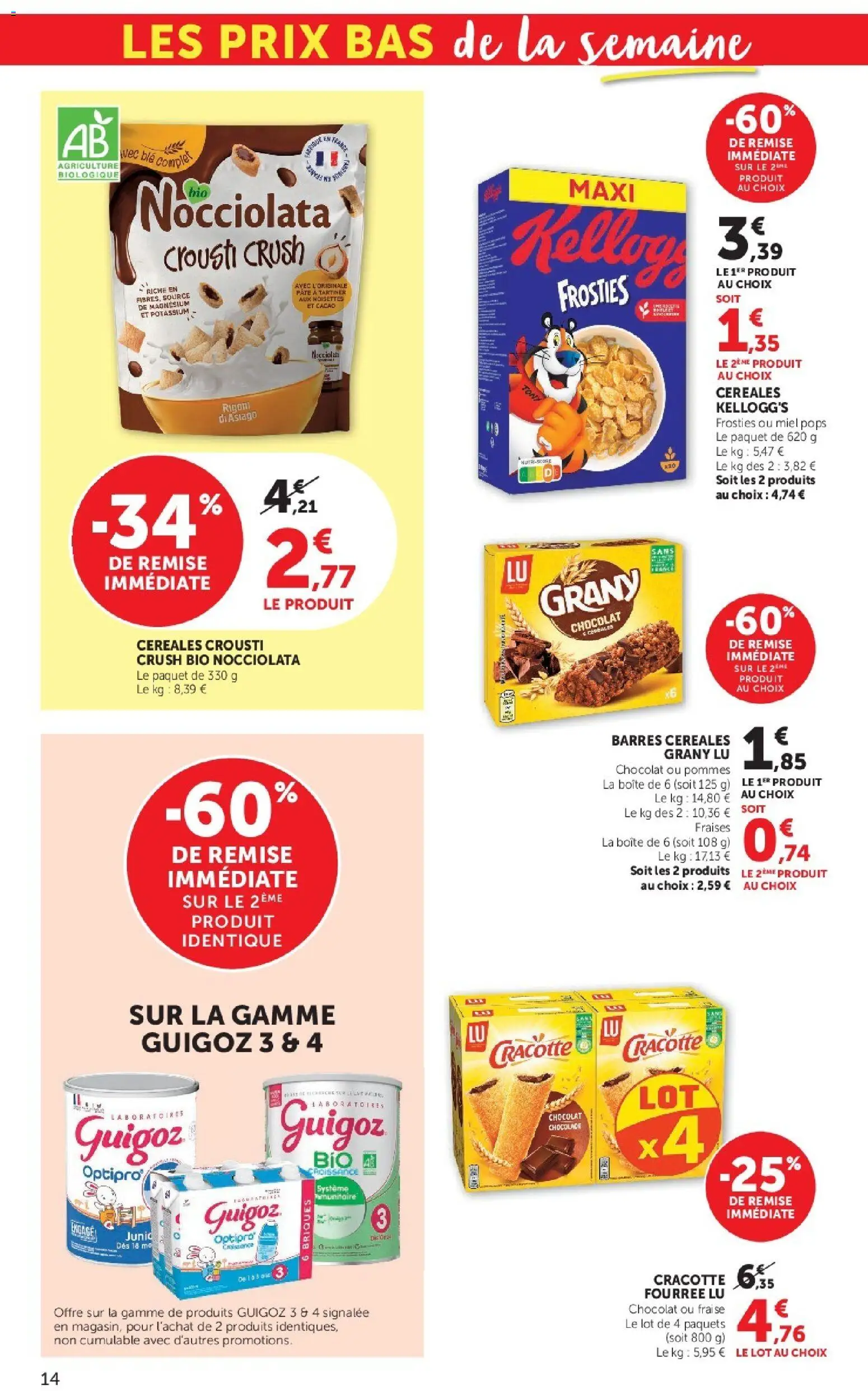 {H1} | Page: 14 | Produits: Briques, Miel, Pommes, Fraises
