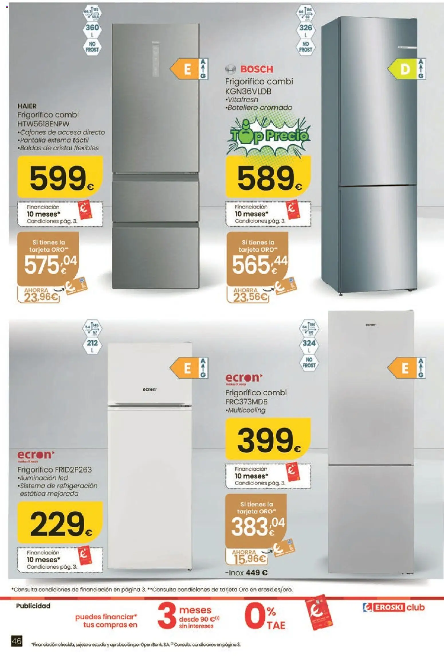 Eroski Oh! Oferta Pontevedra │ válido desde el 11.06.2026 | Página: 46 | Productos: Combi, Galette de chaise