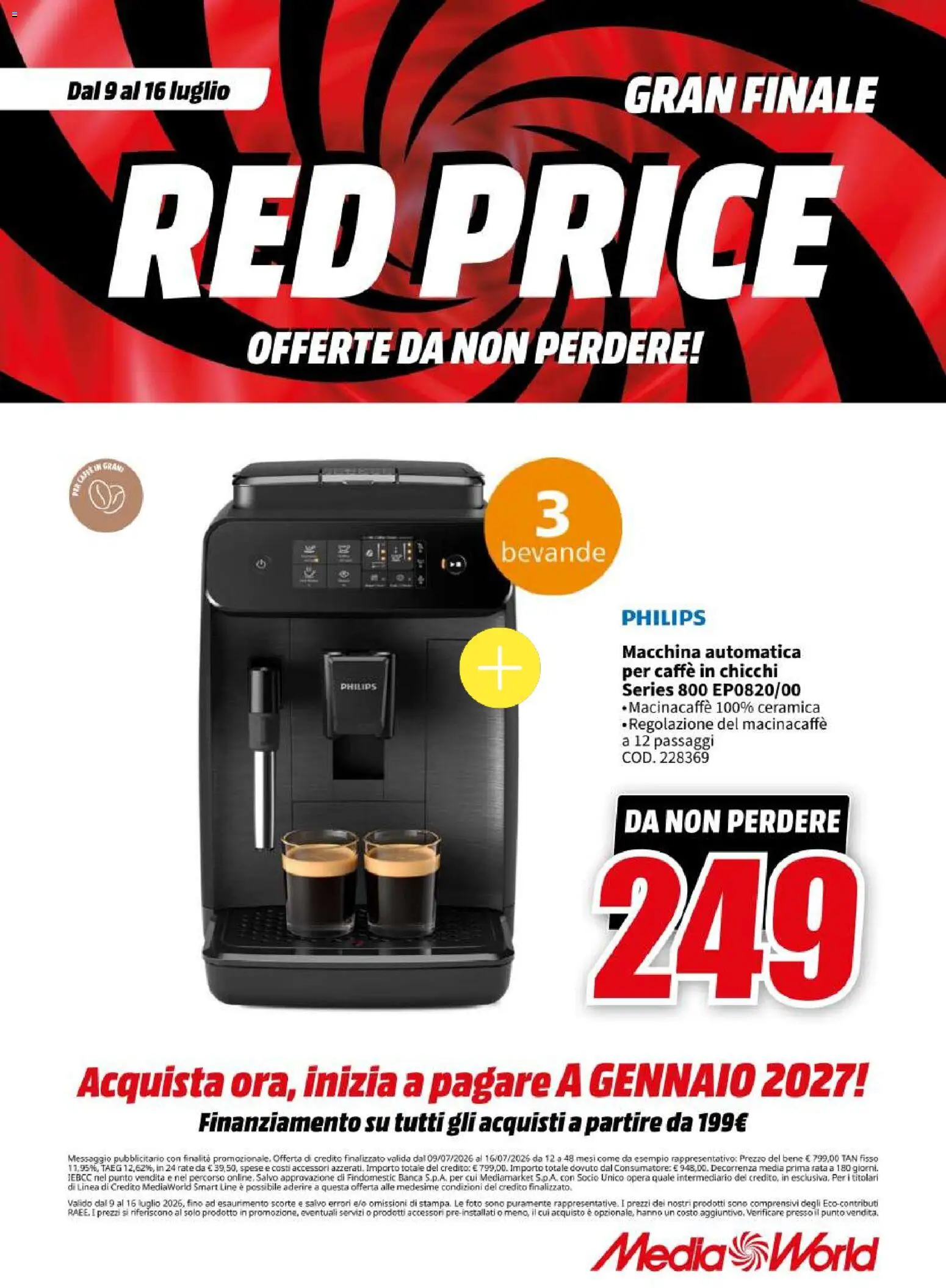 Volantino Media World del 09/07/2026 | Pagina: 52 | Prodotti: Caffè