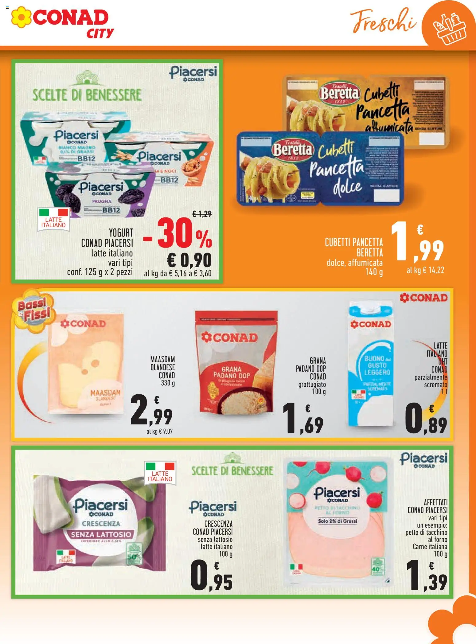 Volantino Conad del 30/07/2026 | Pagina: 7 | Prodotti: Yogurt, Tè, Latte, Forno