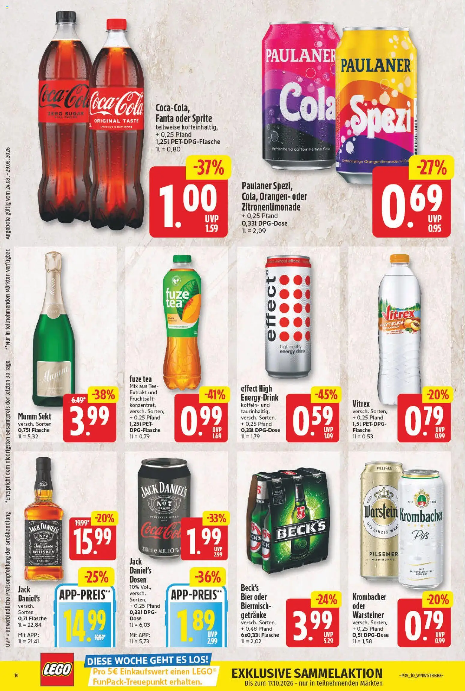 NP Discount Prospekt – gültig ab 24.08.2026 | Seite: 12 | Produkte: Fuze tea, Fanta, Tee, Fruchtsaft