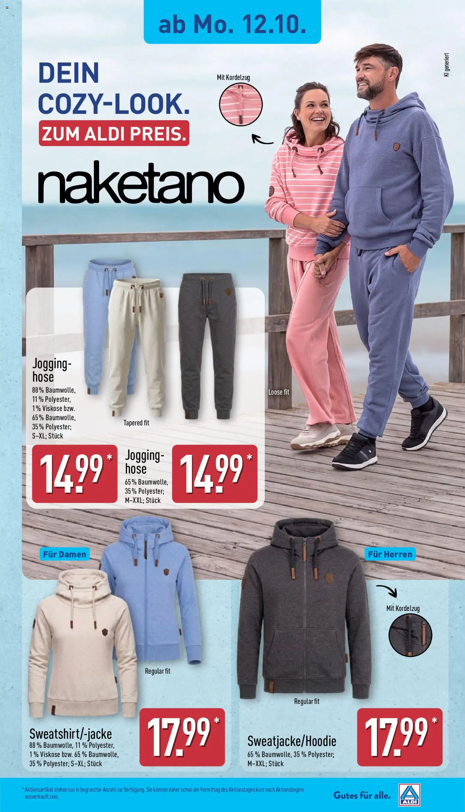Aldi Prospekt – gültig ab 12.10.2026 | Seite: 2 | Produkte: Sweatshirt, Hoodie, Hose