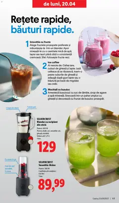 Ofertele Lidl valabile de la 30.03.2026 | Pagină: 17 | Produse: Blender, Lapte, Pește, Fructe