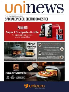 Anteprima del volantino Unieuro volantino Speciale Piccoli Elettrodomestici valido a partire dal 12/10/2026