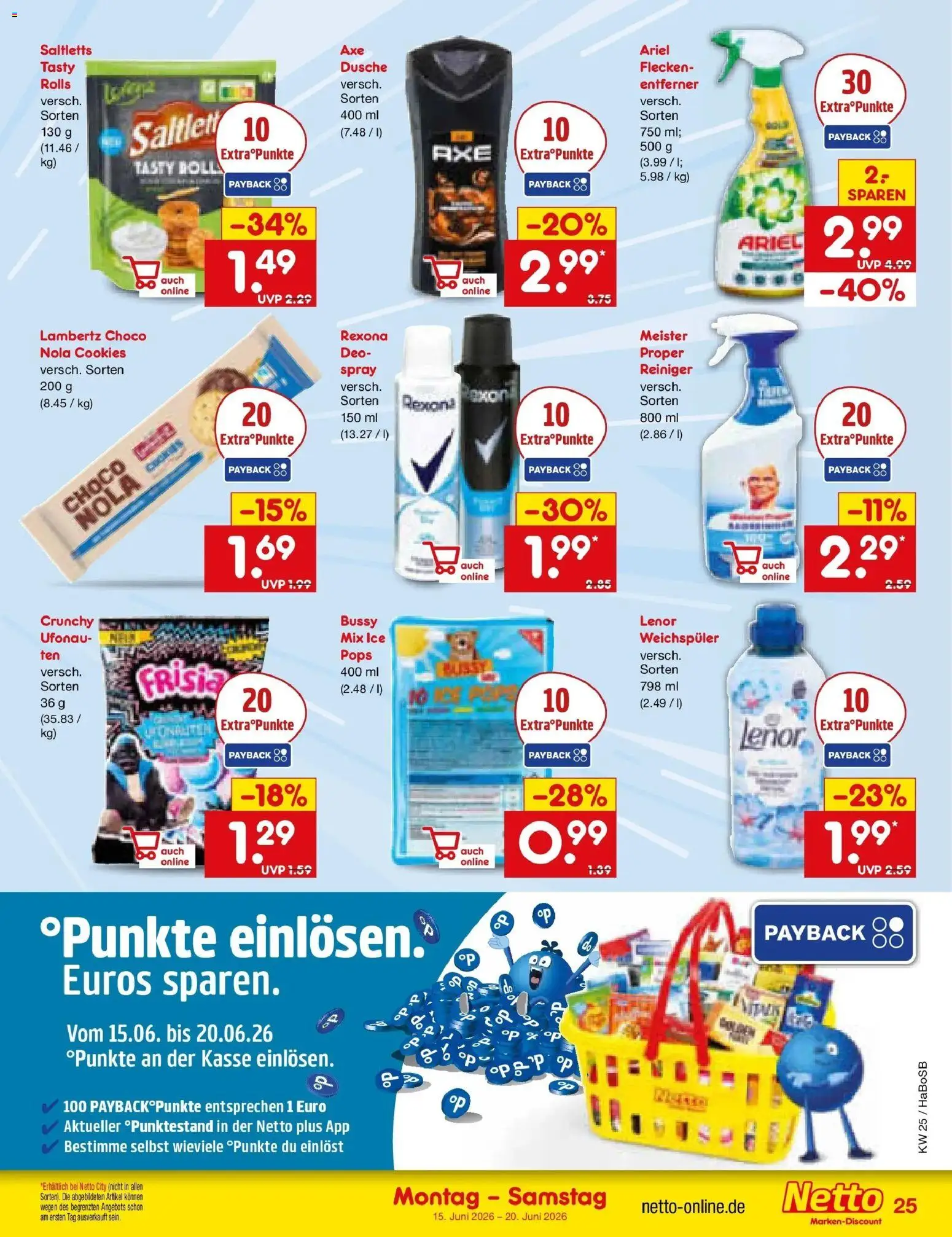 Netto Marken-Discount Prospekt Wuppertal – gültig ab 14.06.2026 | Seite: 33 | Produkte: Lenor, Ariel, Dusche, Weichspüler