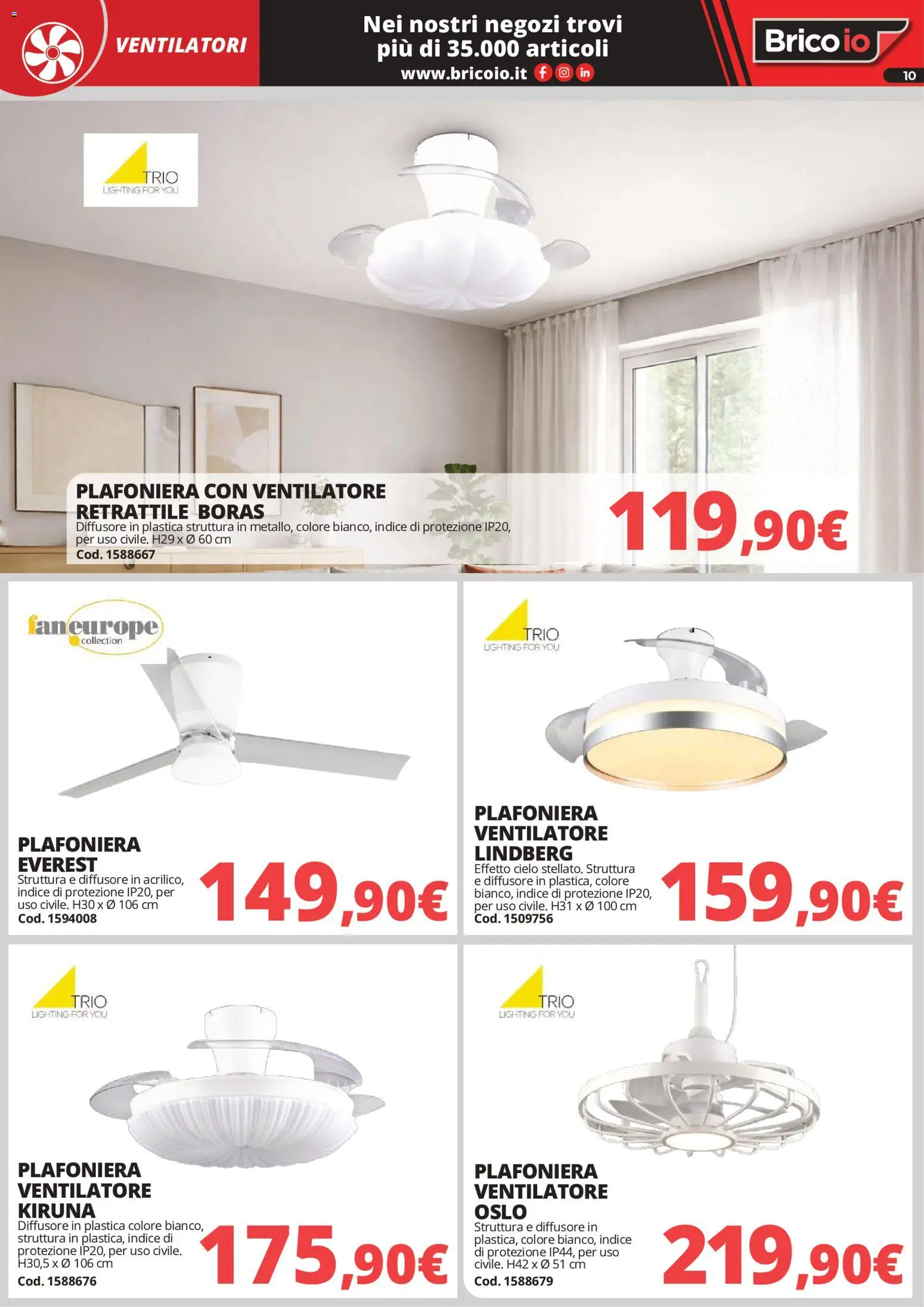 Volantino Brico io del 01/05/2026 | Pagina: 10 | Prodotti: Ventilatore